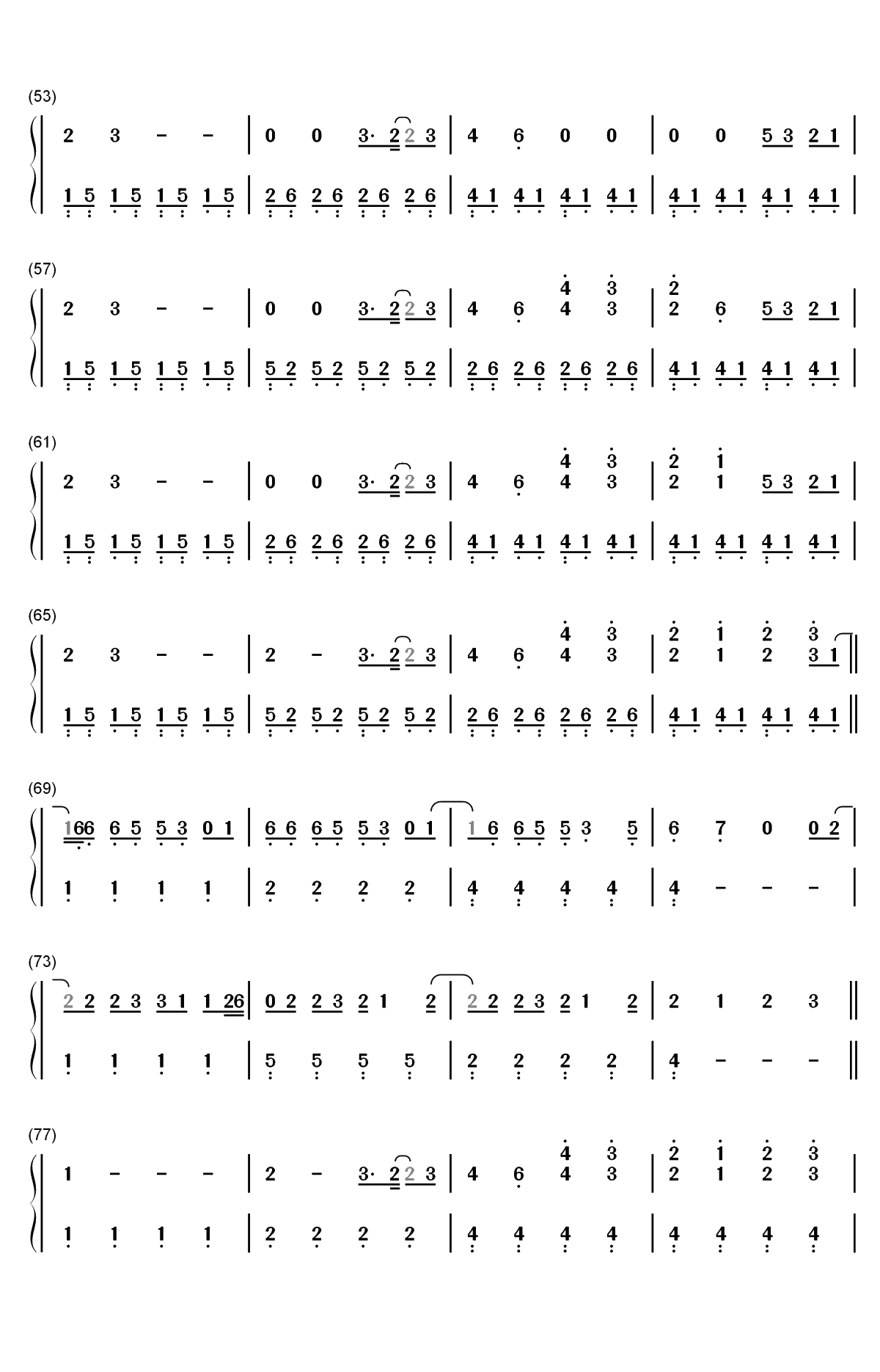Into Happiness-Phantogram双手简谱预览3