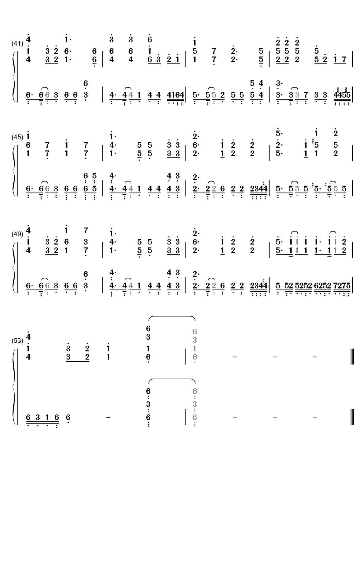 Veil-炎炎消防队ED双手简谱预览3