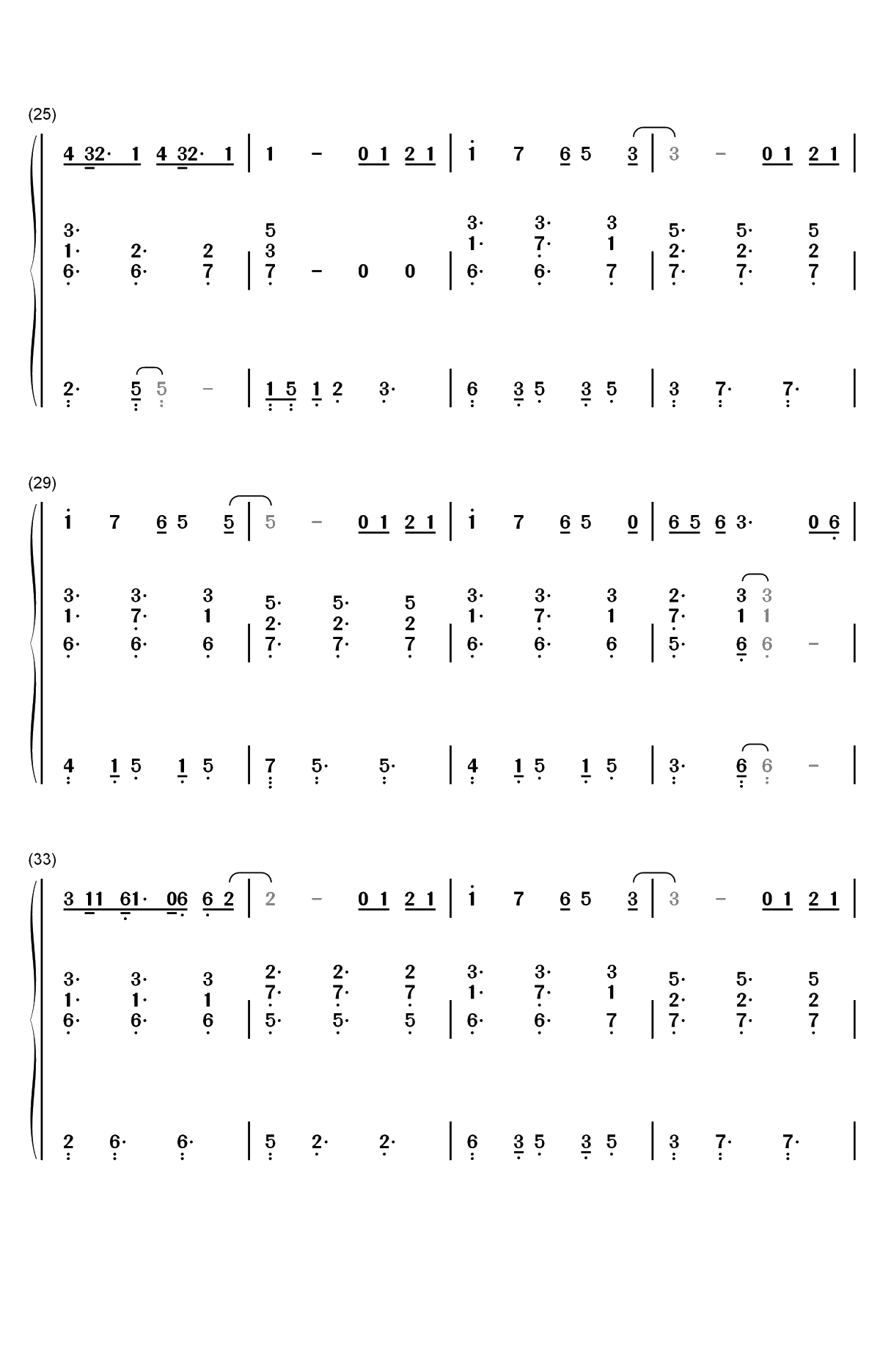 18-邓紫棋双手简谱预览3