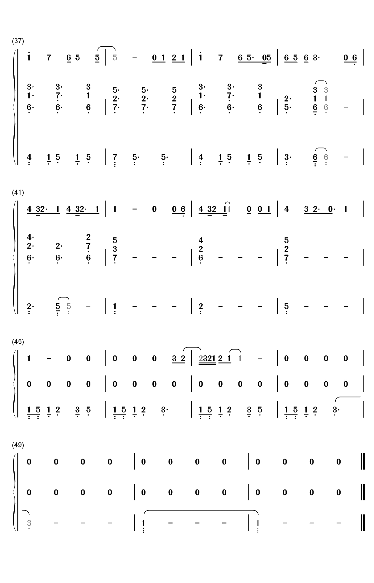 18-邓紫棋双手简谱预览4