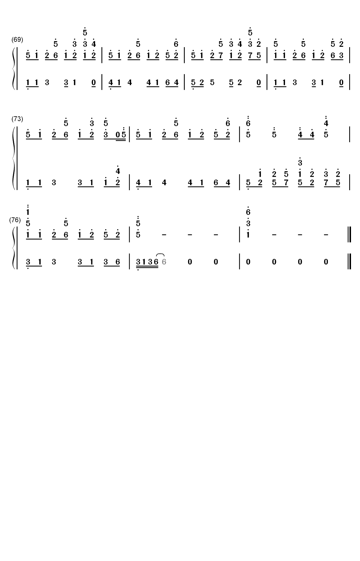雨夜幻想曲-变奏的梦想双手简谱预览4