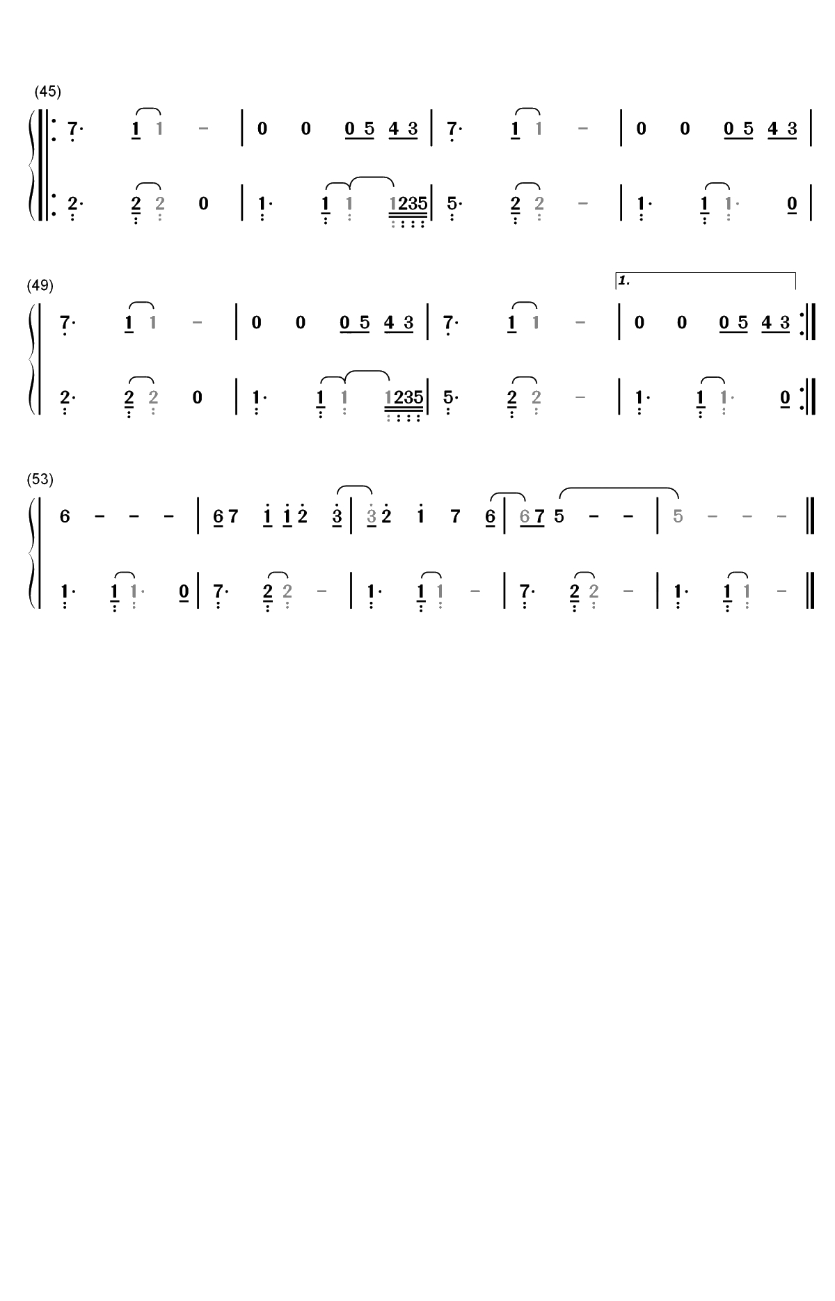 Slide Away-Miley Cyrus双手简谱预览3