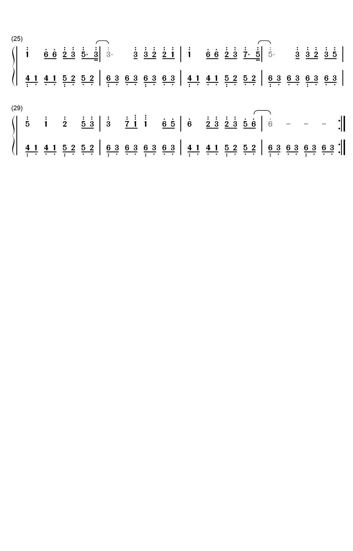 把孤独当作晚餐-却难以下咽-想死却又不敢-抖音热歌双手简谱预览2