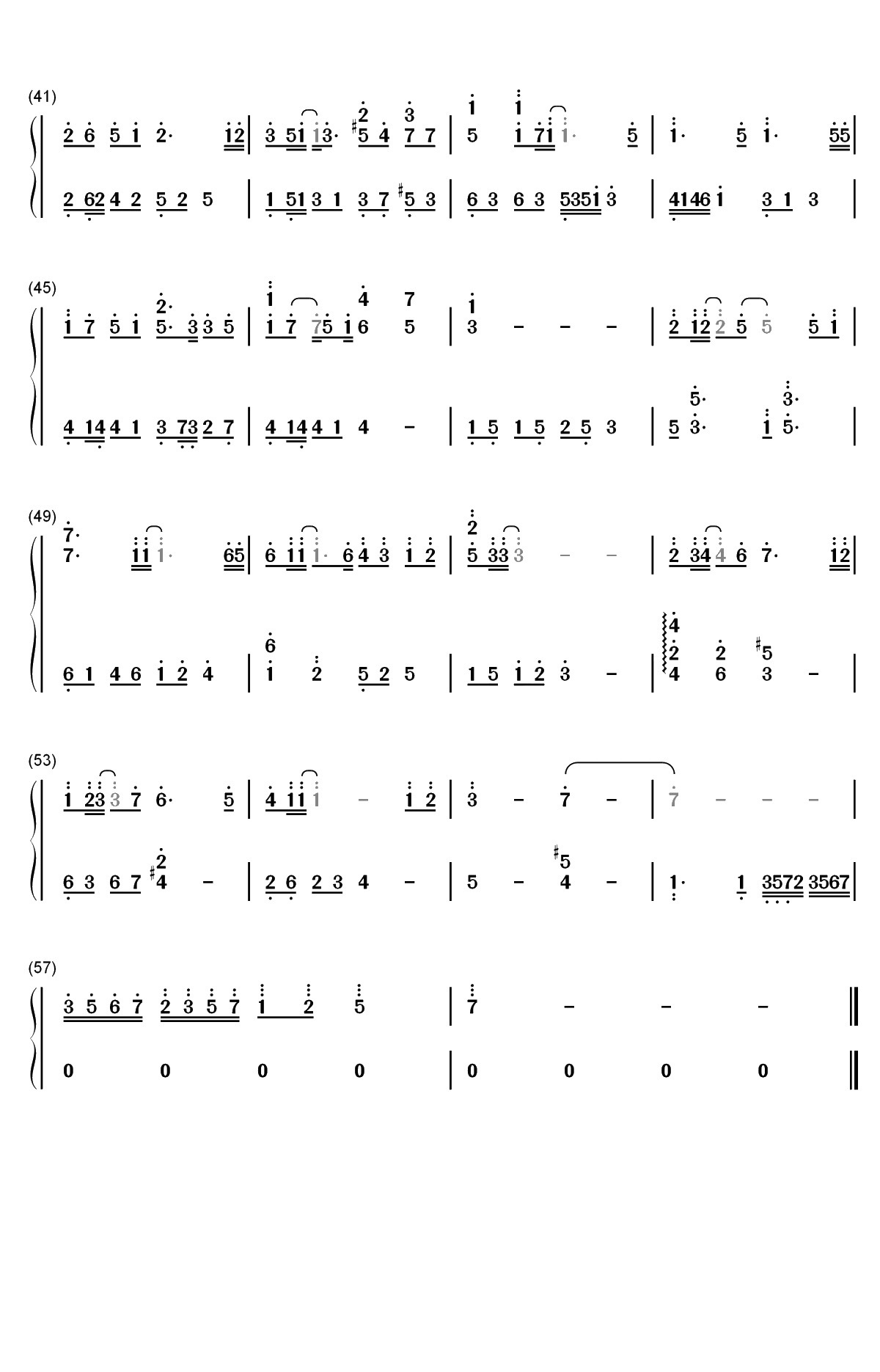 树洞-小欢喜插曲双手简谱预览3