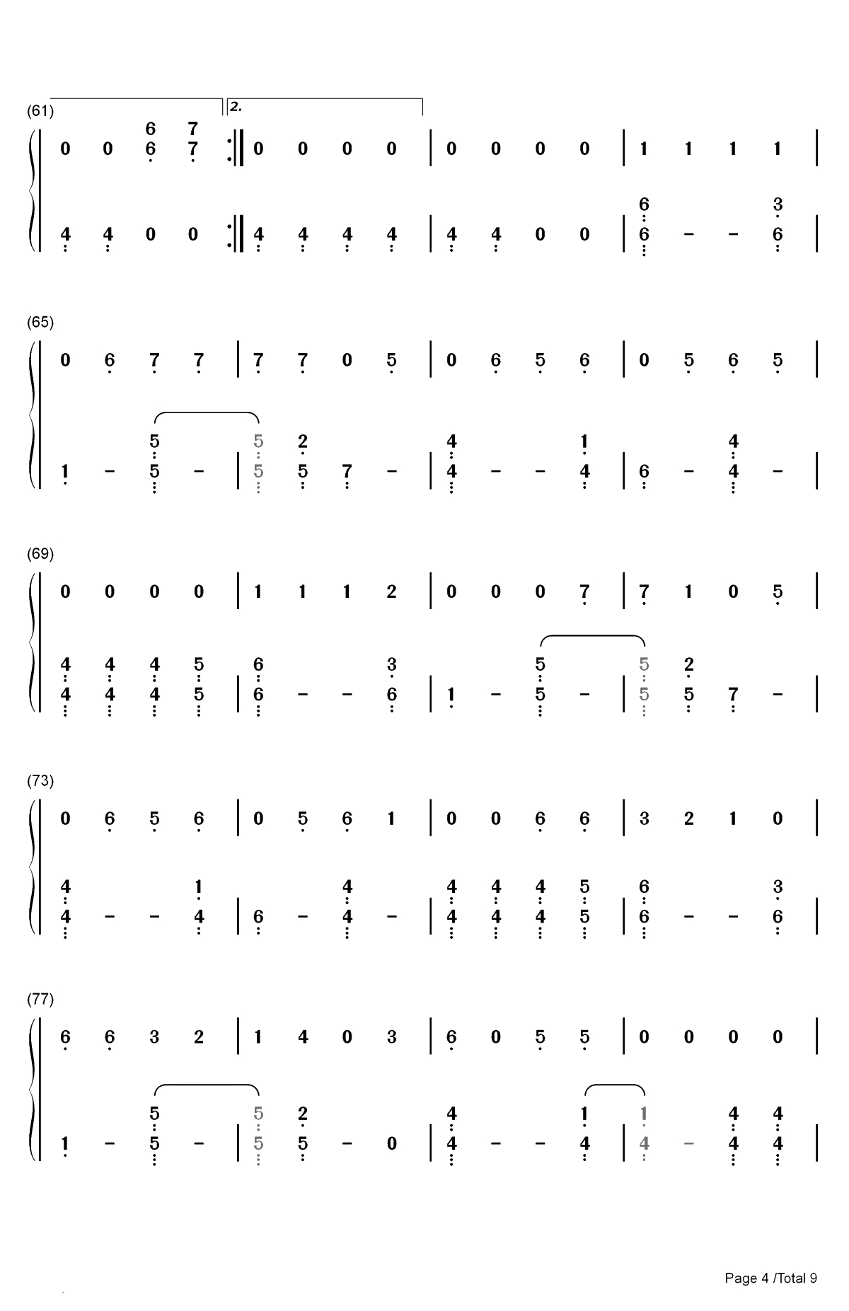 Dangerously-Charlie Puth双手简谱预览4