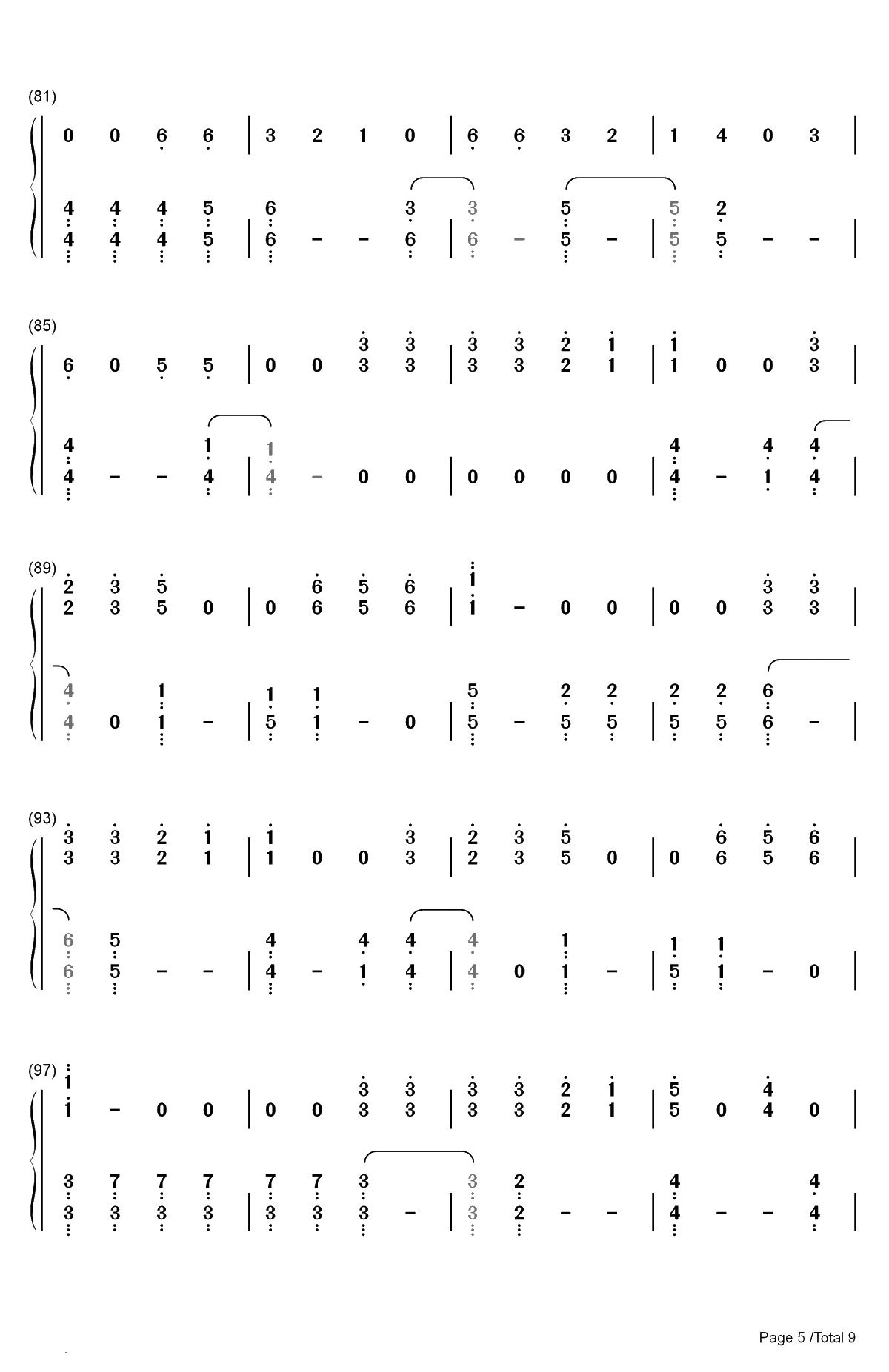 Dangerously-Charlie Puth双手简谱预览5