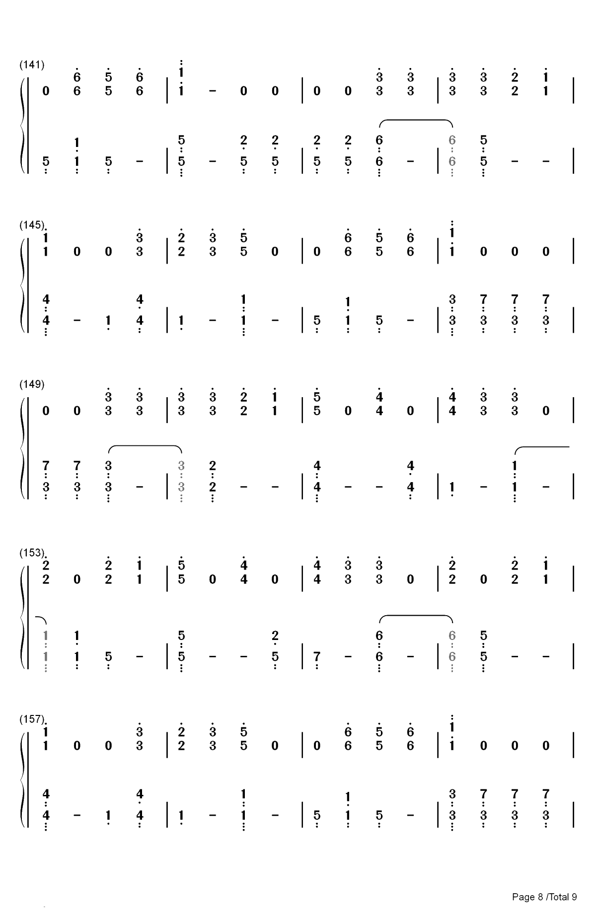 Dangerously-Charlie Puth双手简谱预览8