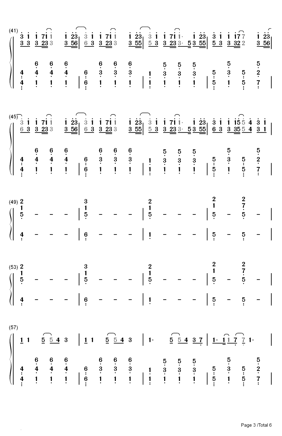 You Only Live Once-Yuri on Ice ED-冰上的尤里ED双手简谱预览3