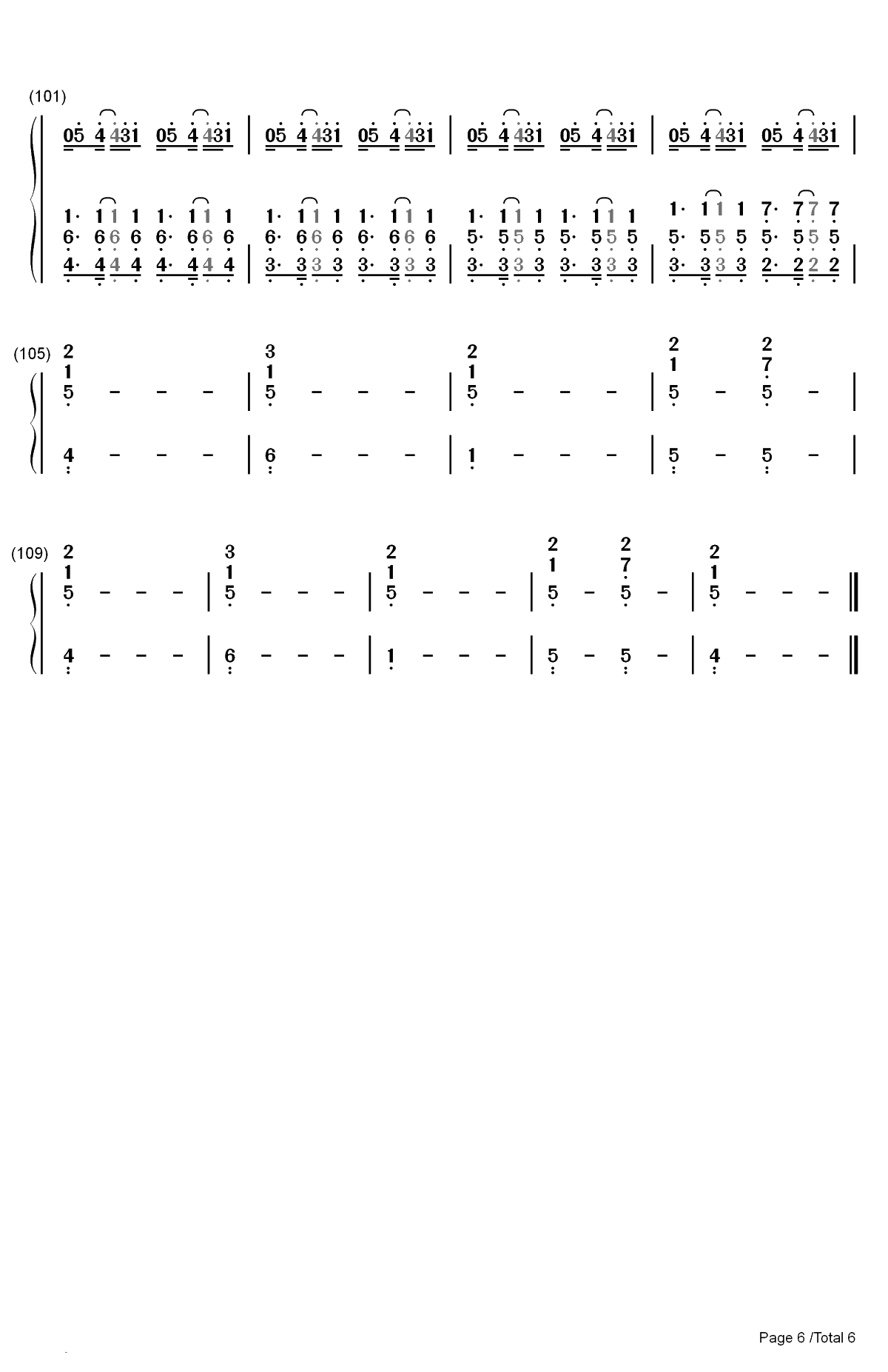 You Only Live Once-Yuri on Ice ED-冰上的尤里ED双手简谱预览6