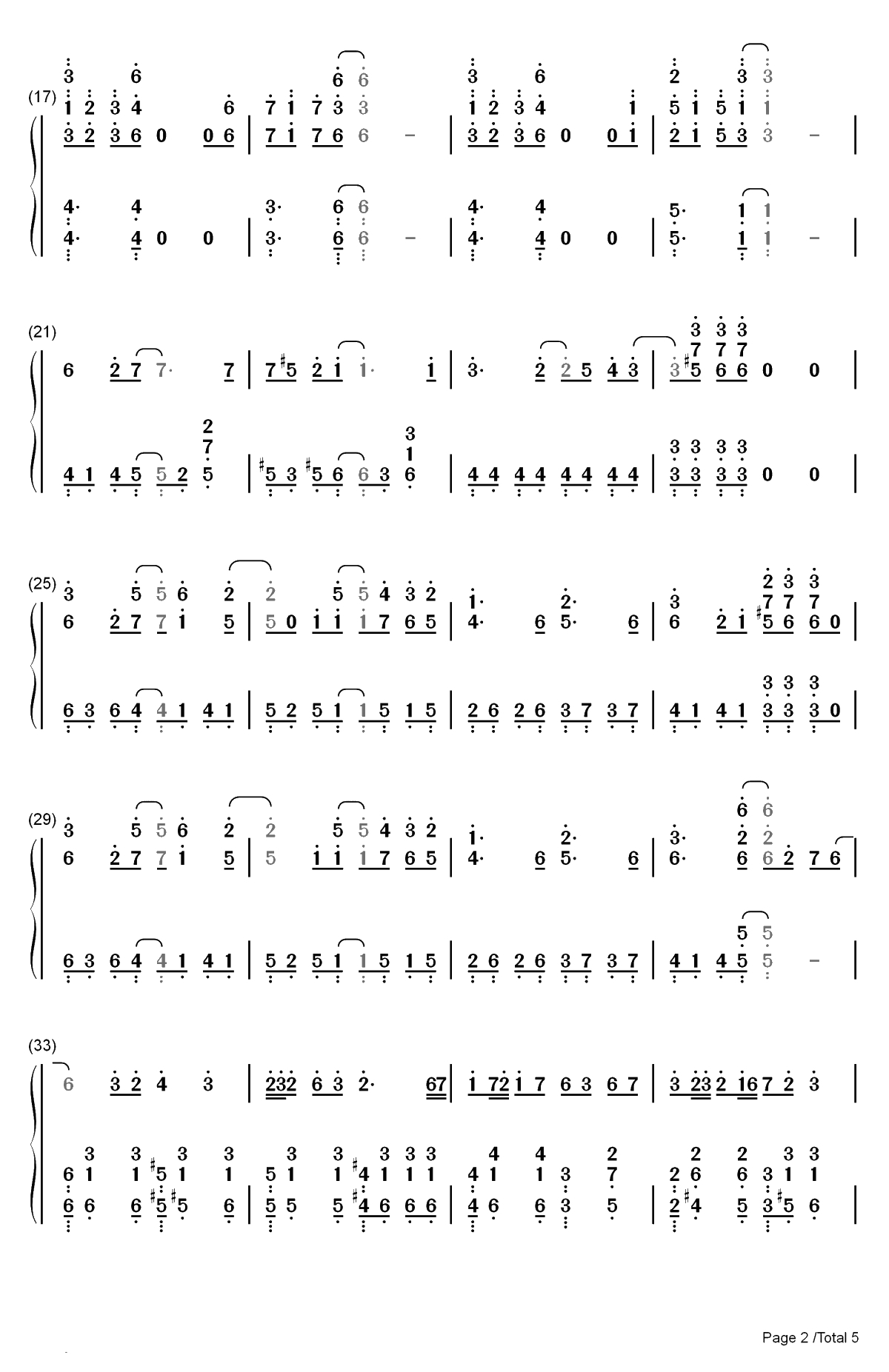 カンタレラ-坎特雷拉-KAITO双手简谱预览2