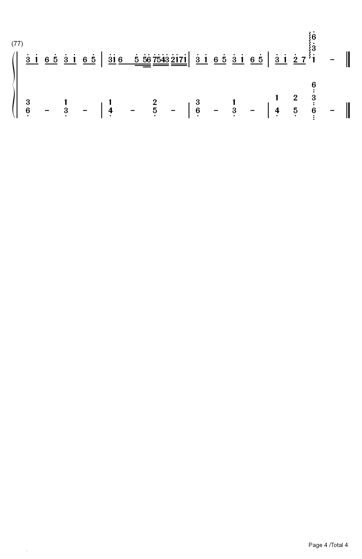 时光卷轴-双笙和封茗囧菌双手简谱预览4