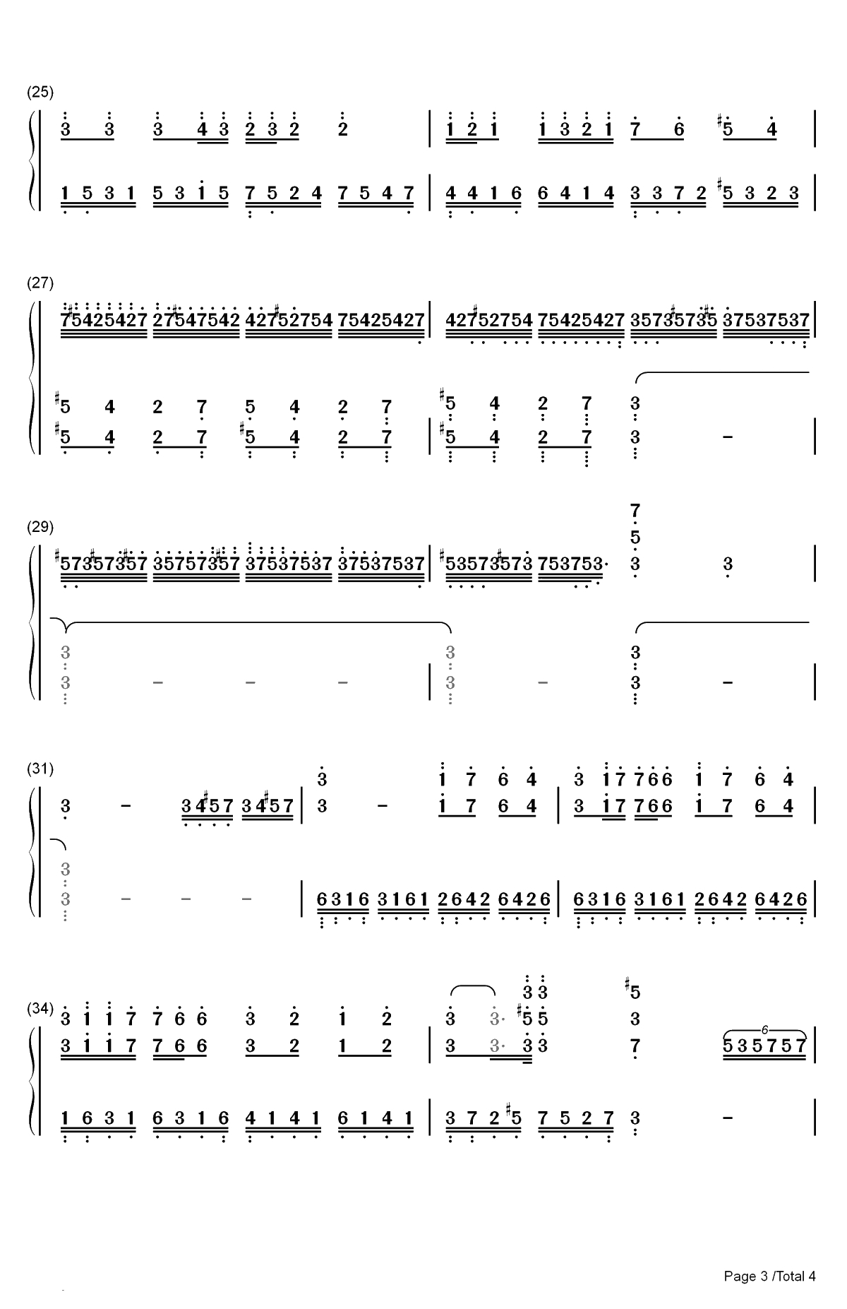 Otonal-Raul Di Blasio双手简谱预览3