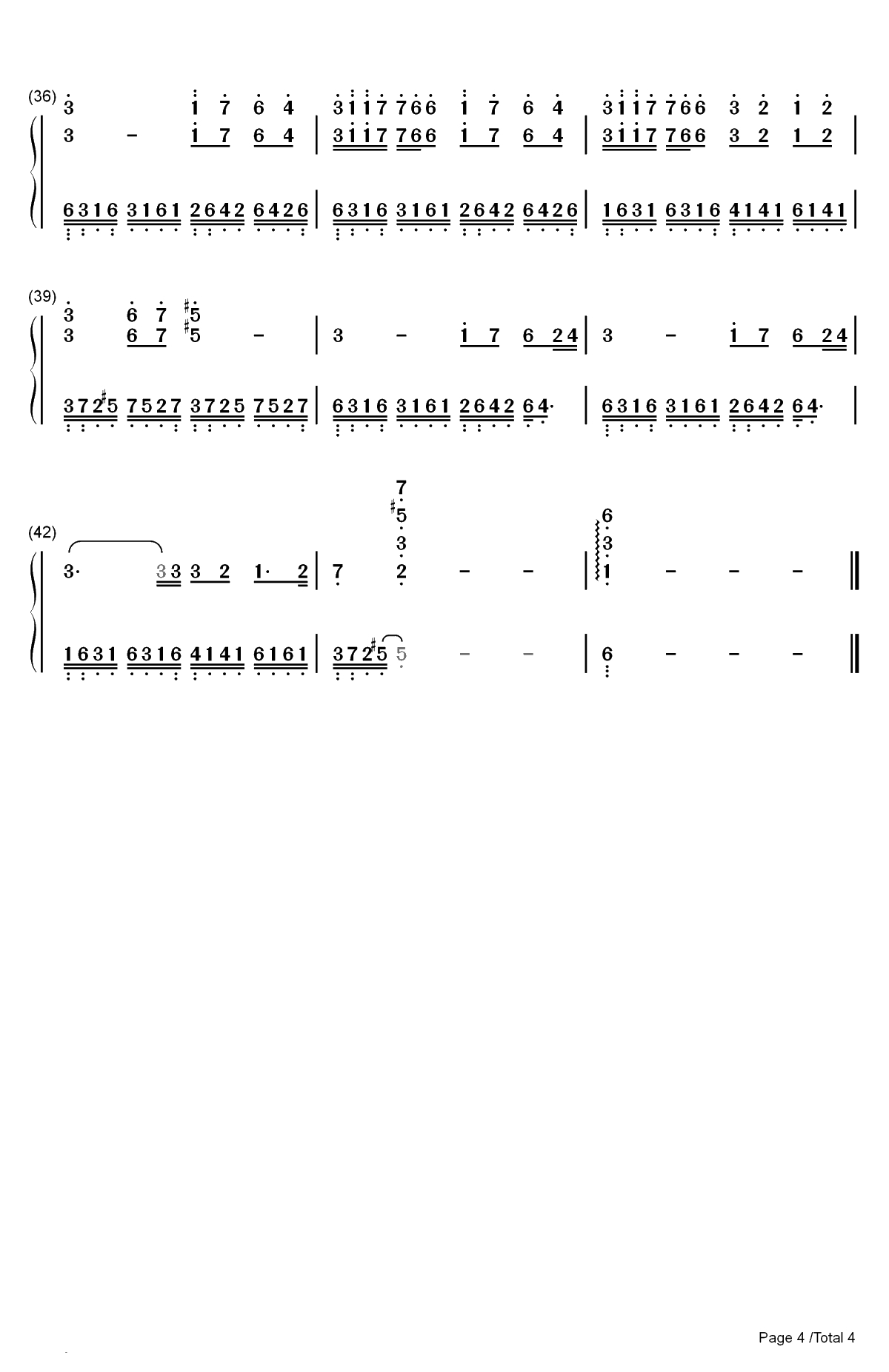 Otonal-Raul Di Blasio双手简谱预览4
