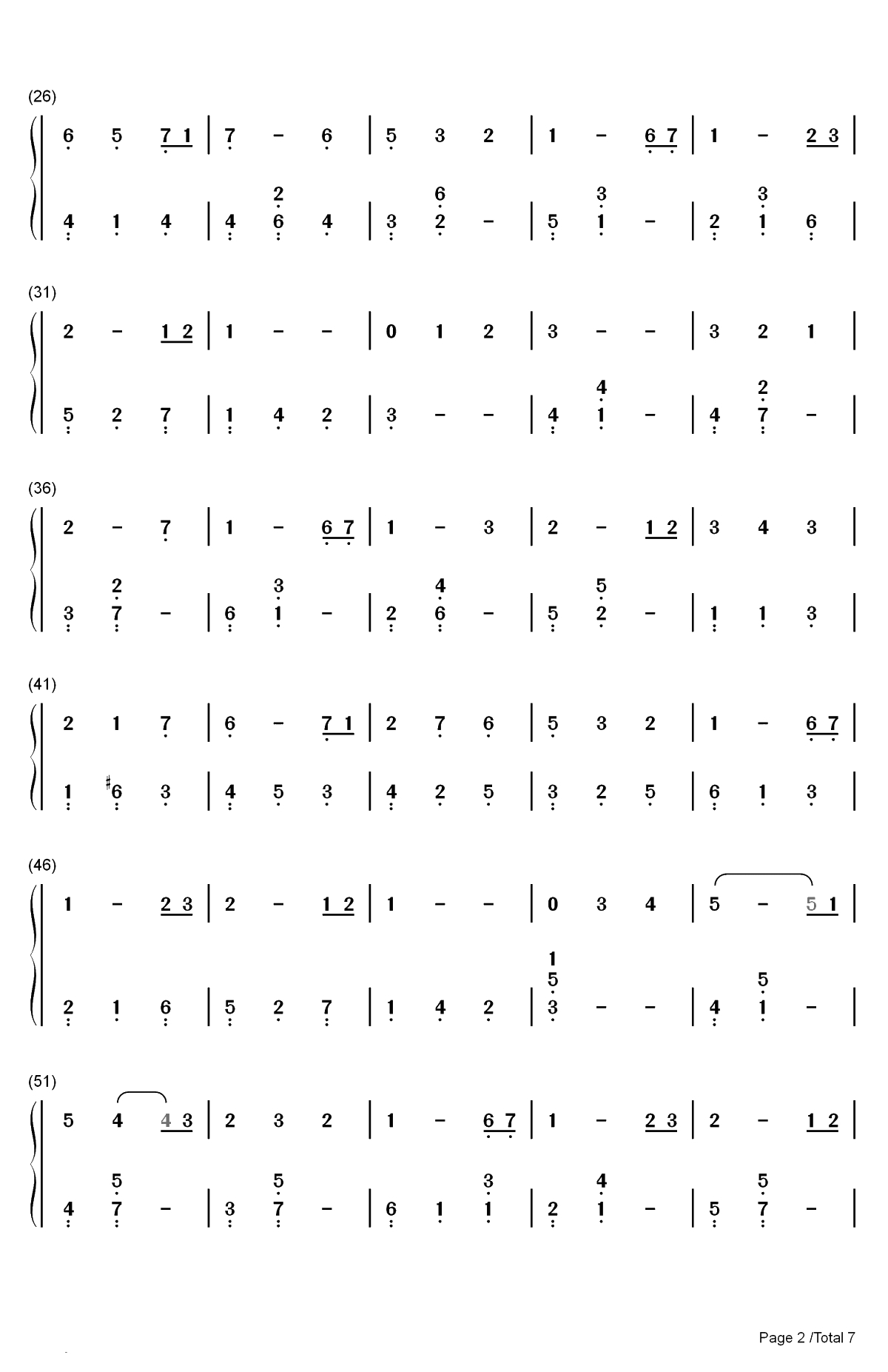 茶杯与甜甜圈共舞的小店双手简谱预览2
