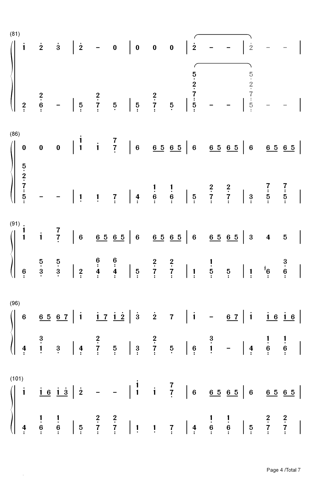 茶杯与甜甜圈共舞的小店双手简谱预览4