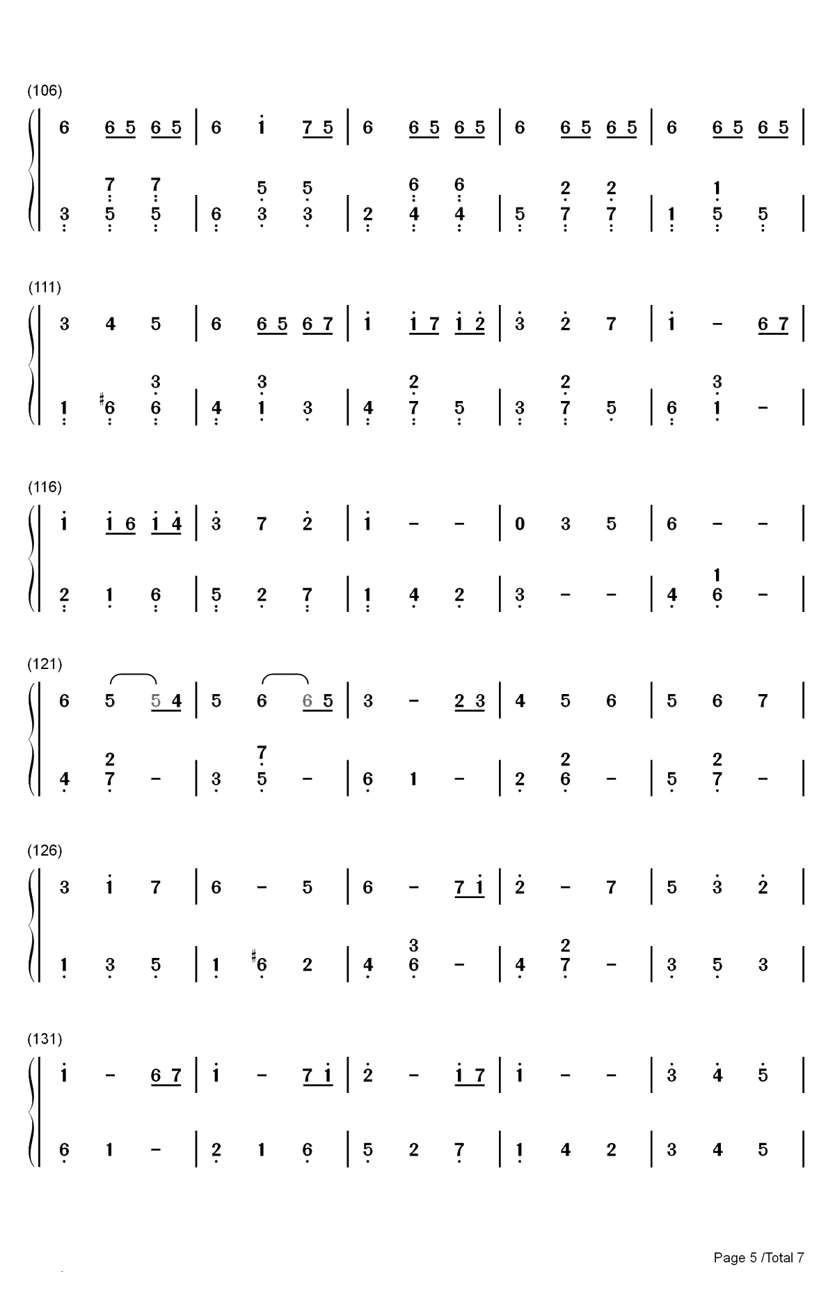 茶杯与甜甜圈共舞的小店双手简谱预览5