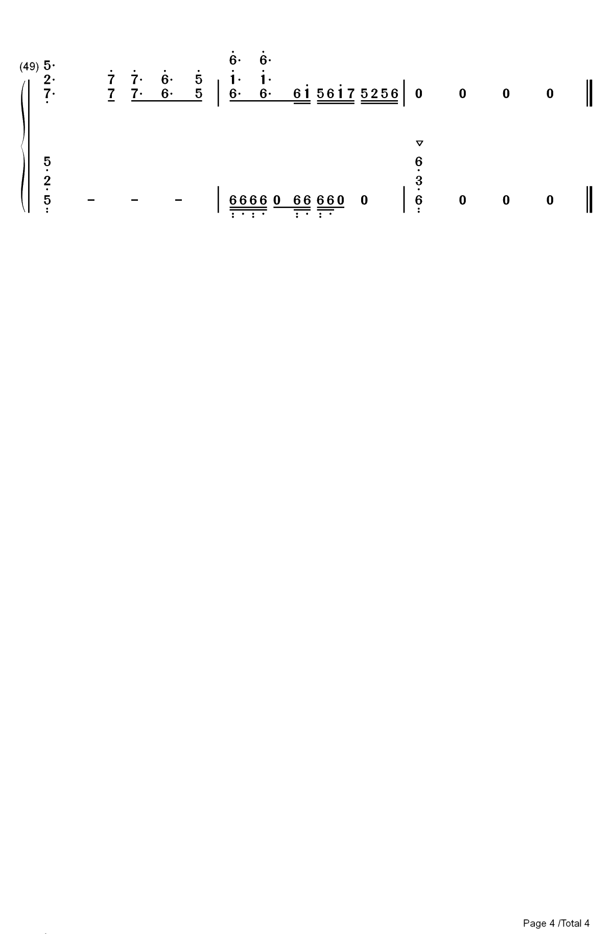 真理の鏡剣乃ように-在世界尽头咏唱恋曲的少女YU-NO ED双手简谱预览4