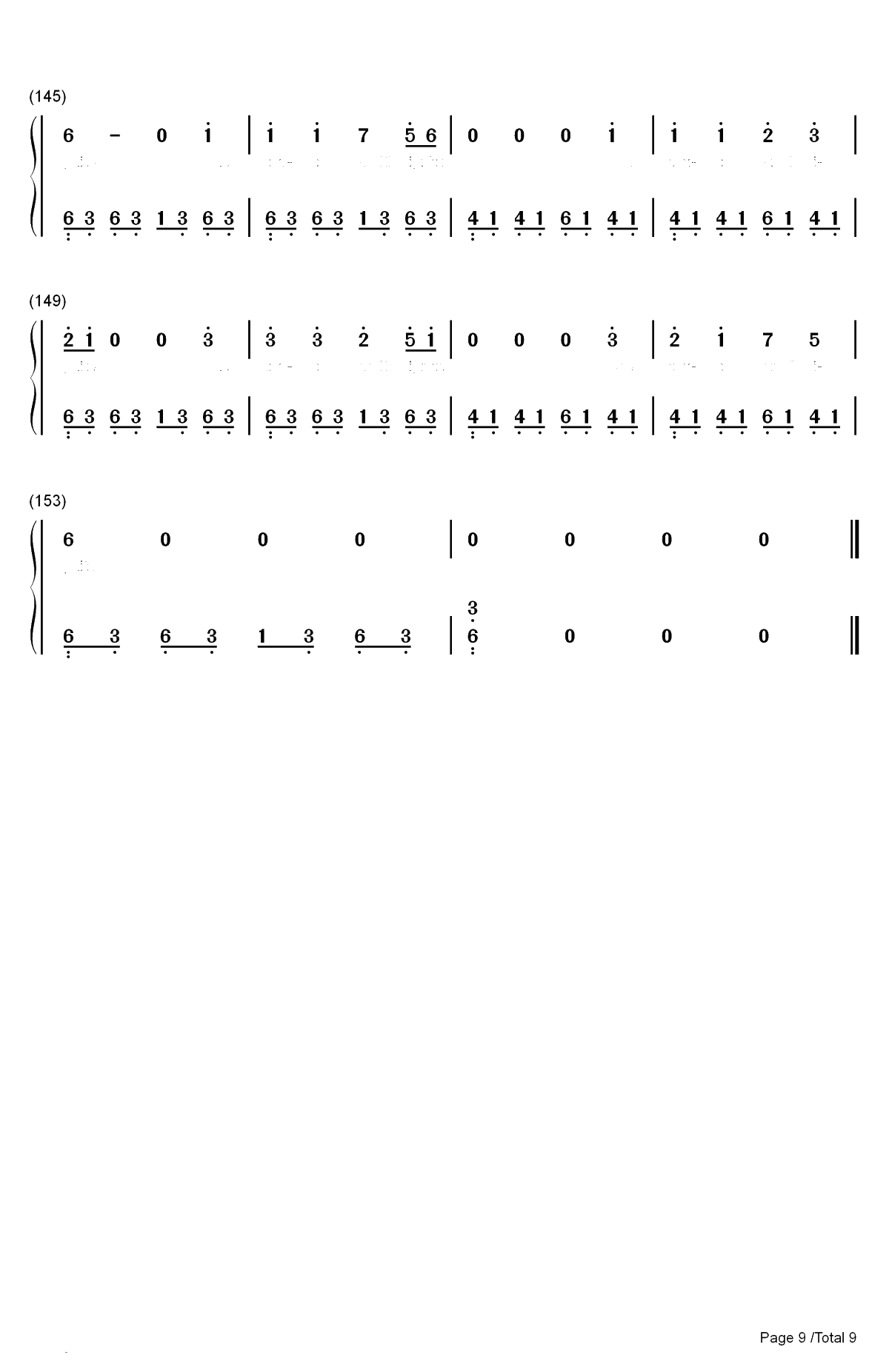 Ignite-人声版双手简谱预览9