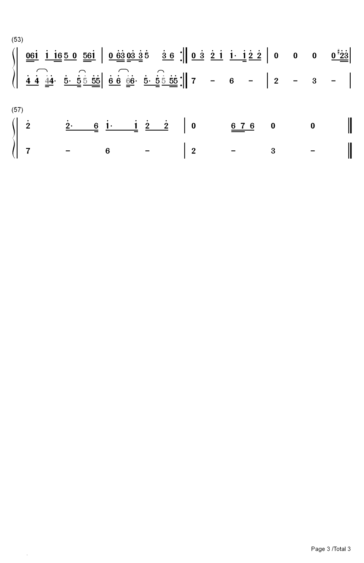 Higher Love-Kygo ft Whitney Houston双手简谱预览3