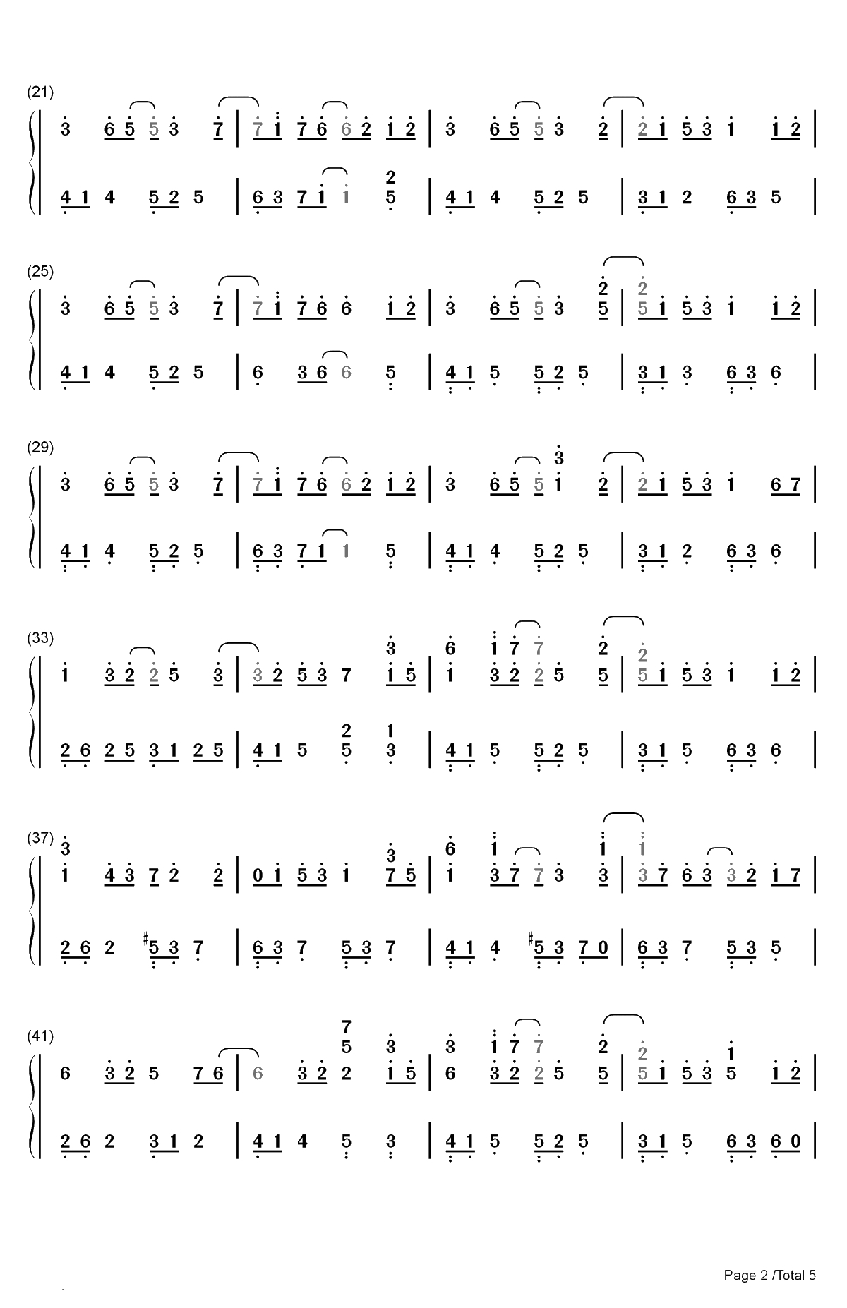 Engage Ring-DJ Okawari和Emily Styler双手简谱预览2