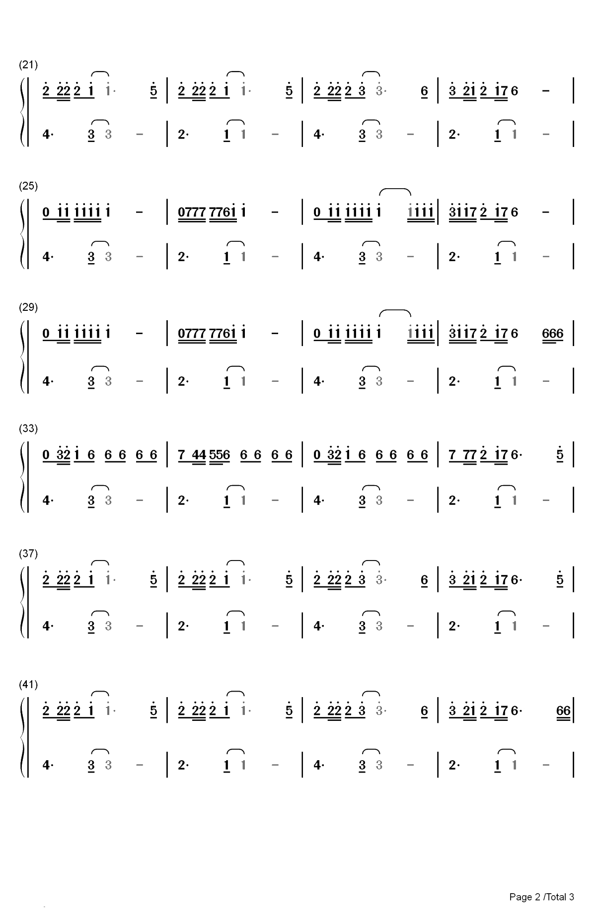 Mad Love-Mabel双手简谱预览2