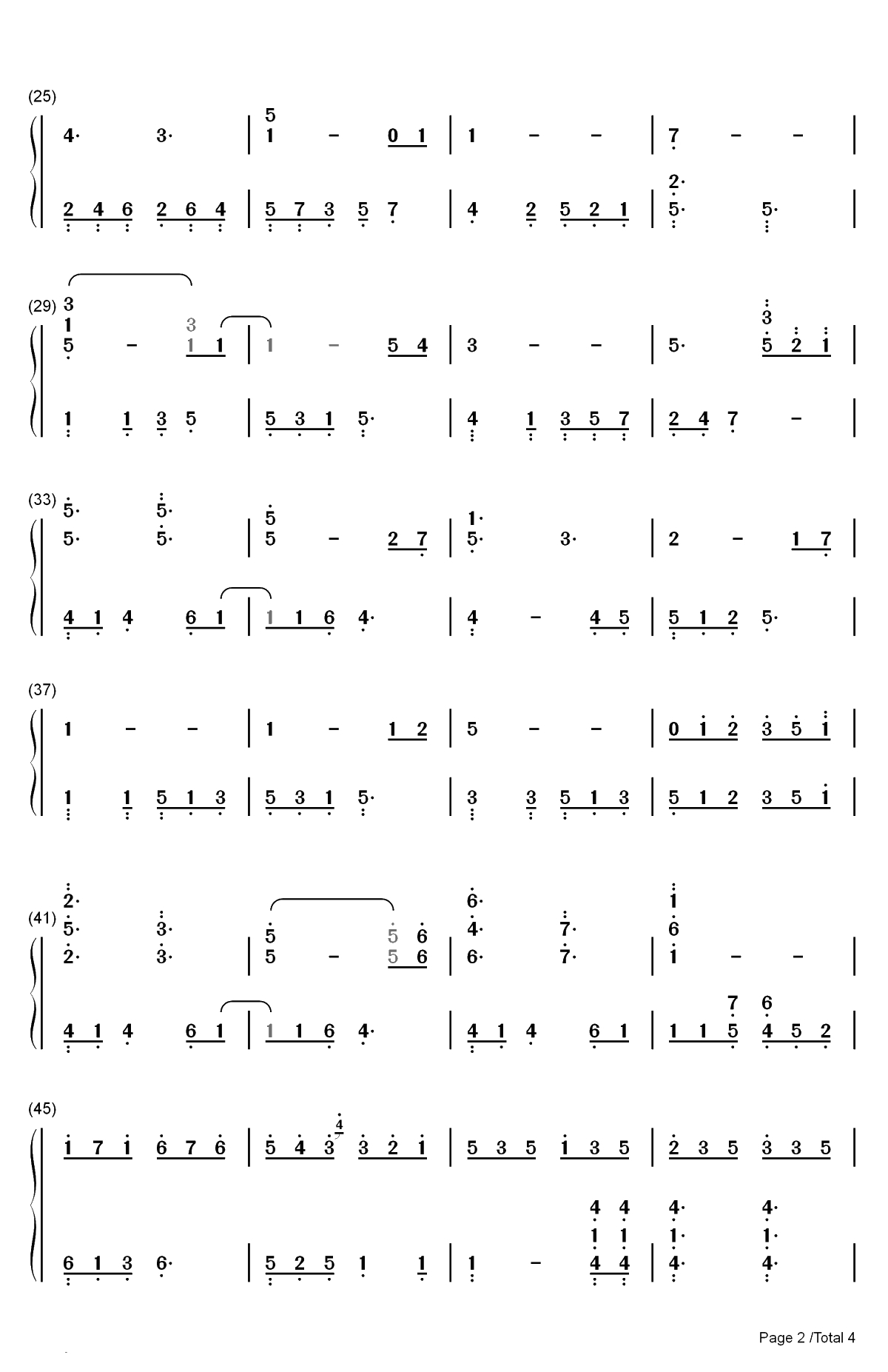 The Autumn-秋天-跳舞的线双手简谱预览2
