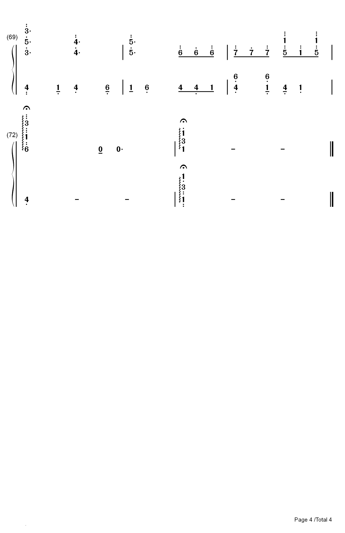 The Autumn-秋天-跳舞的线双手简谱预览4