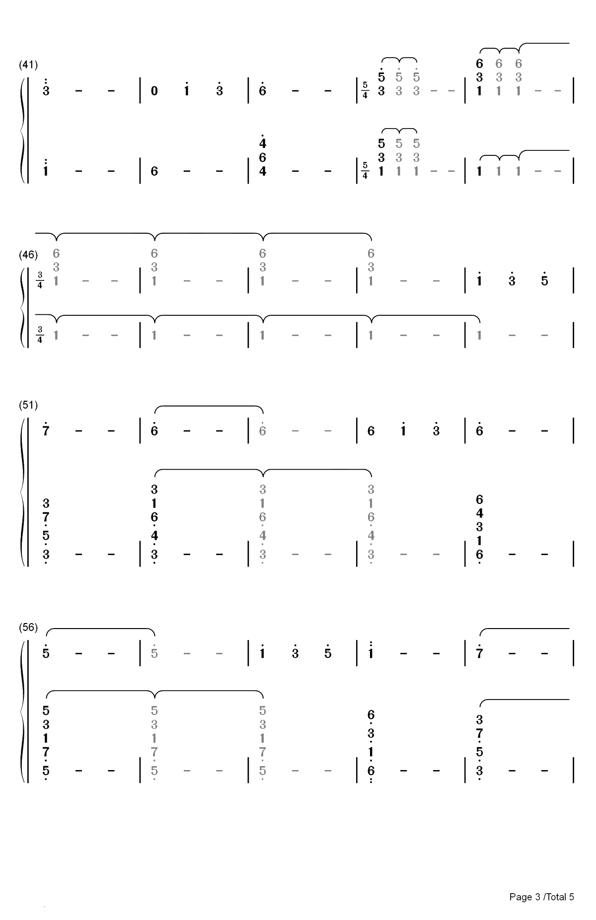 Eleven-怪奇物语OST双手简谱预览3