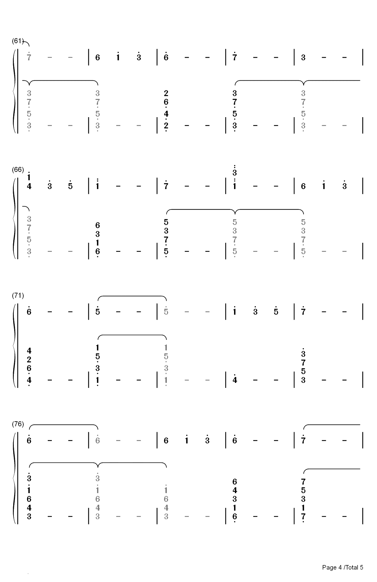 Eleven-怪奇物语OST双手简谱预览4