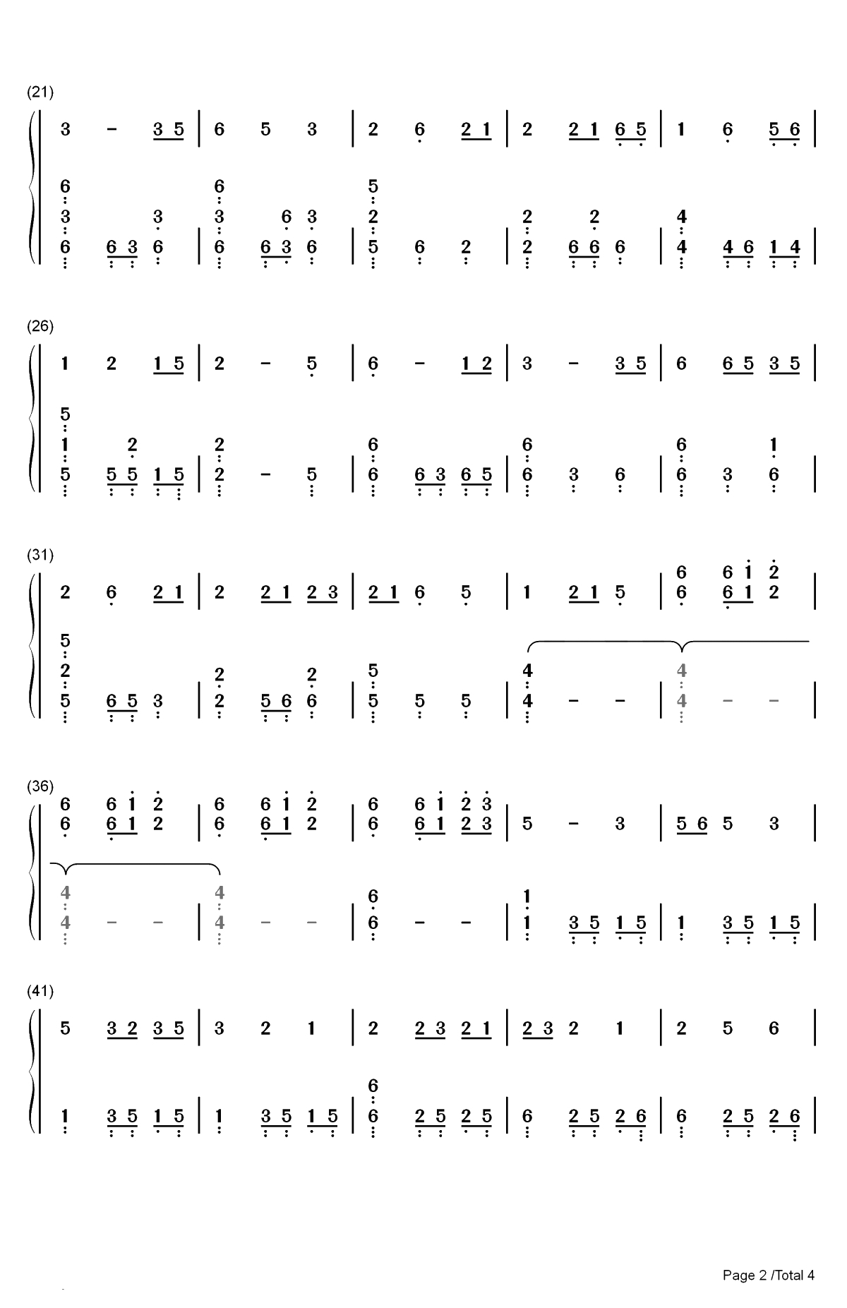 The Chinese Garden-中国园林-跳舞的线双手简谱预览2