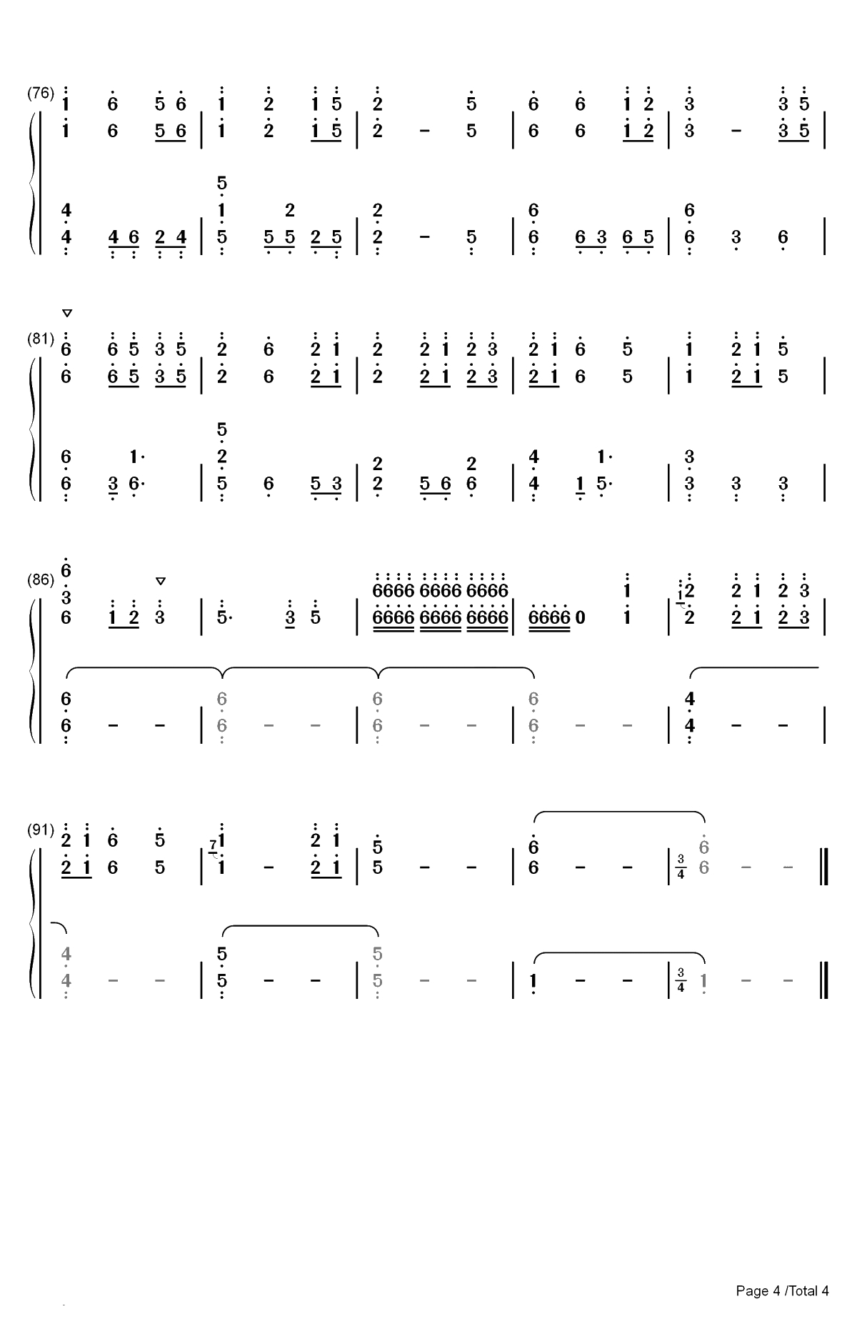 The Chinese Garden-中国园林-跳舞的线双手简谱预览4