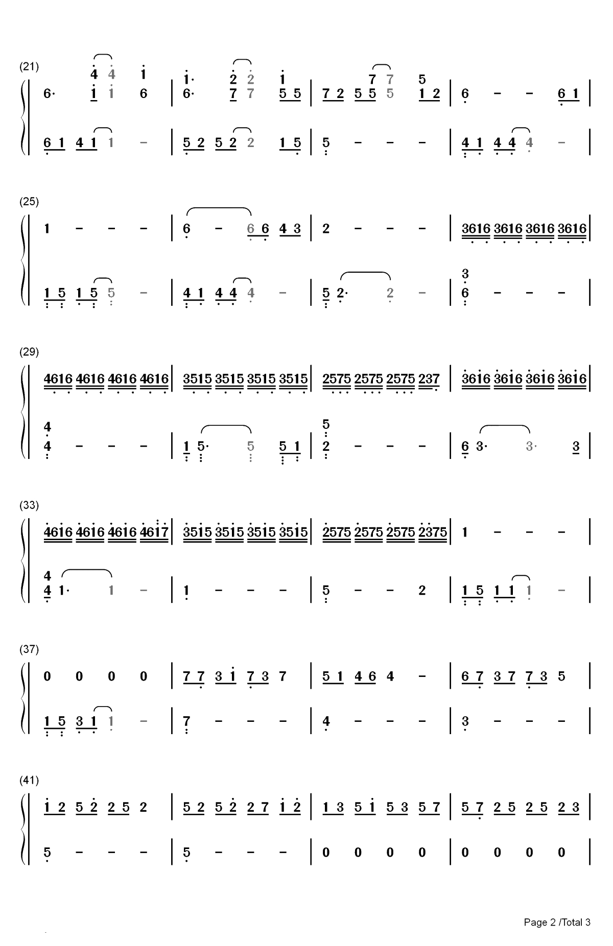 Heaven-Snowflakes-Florian Bur双手简谱预览2