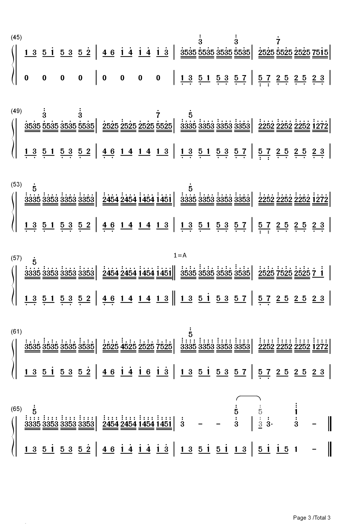 Heaven-Snowflakes-Florian Bur双手简谱预览3