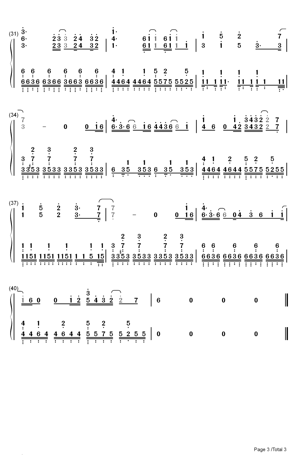 To Me-欧阳娜娜双手简谱预览3