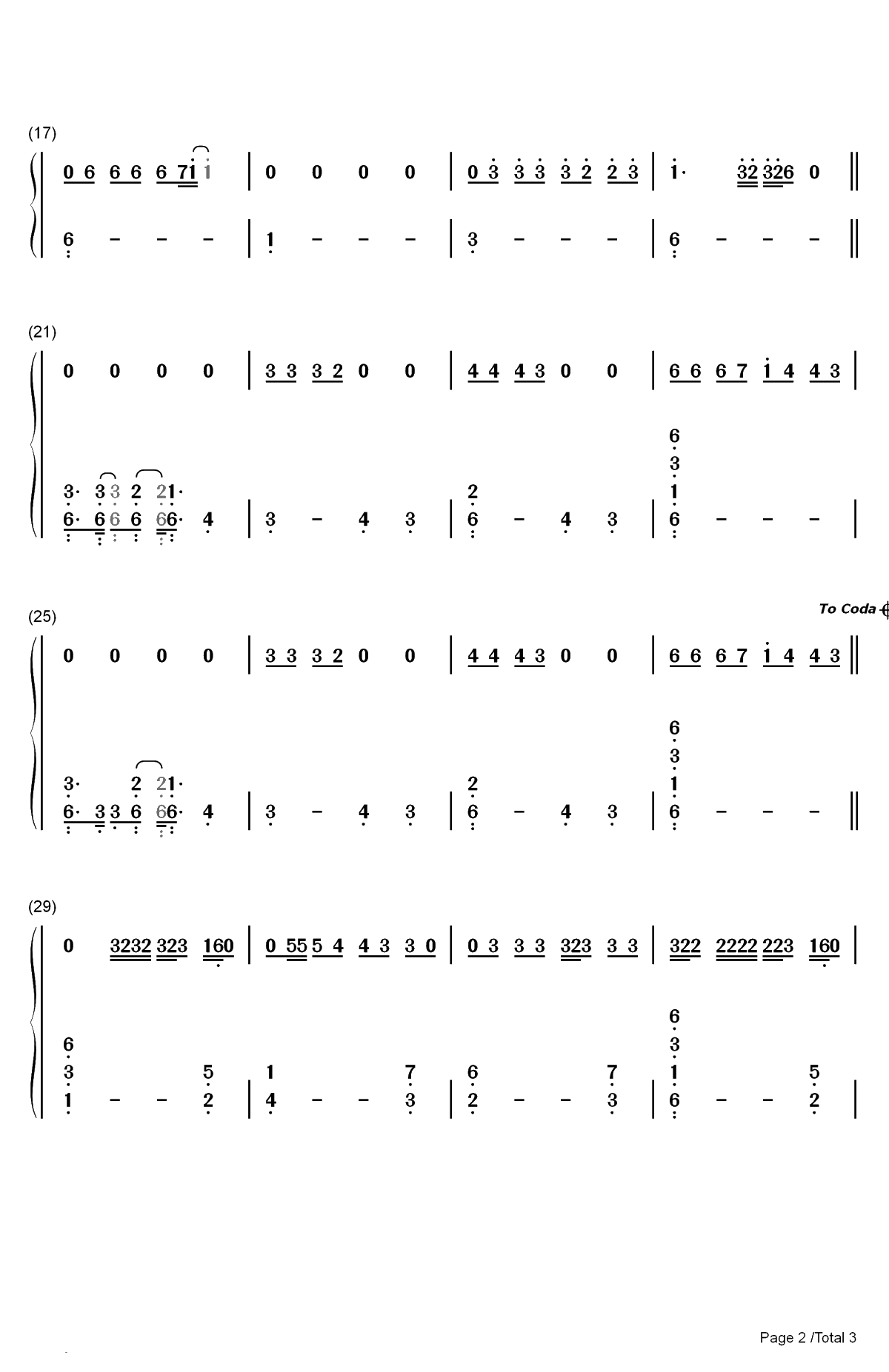 You Dont Get Me High Anymore-Billie Eilish双手简谱预览2