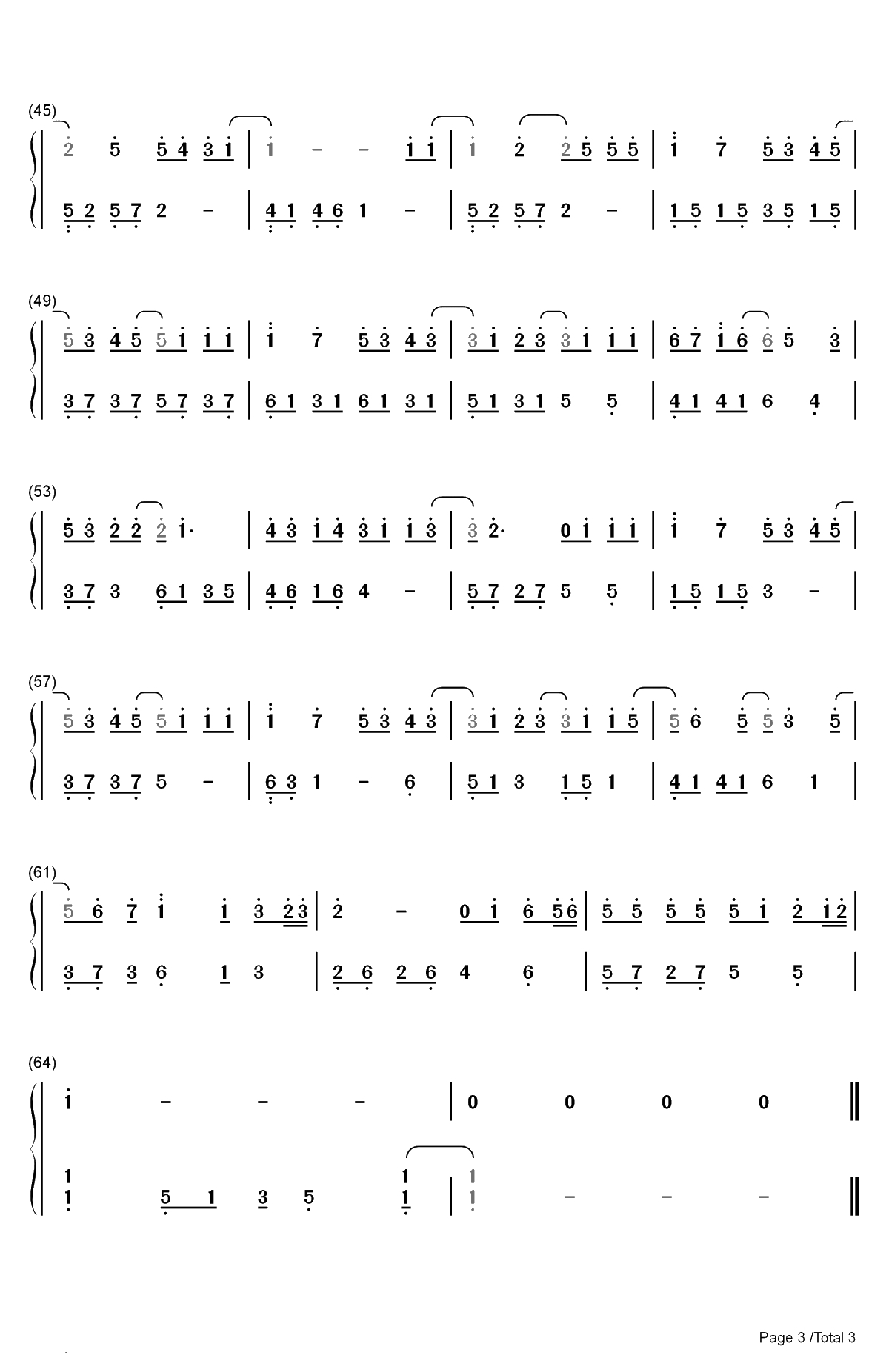 牛奶面包-亲爱的热爱的片尾曲-杨紫俏皮演绎少女心双手简谱预览3