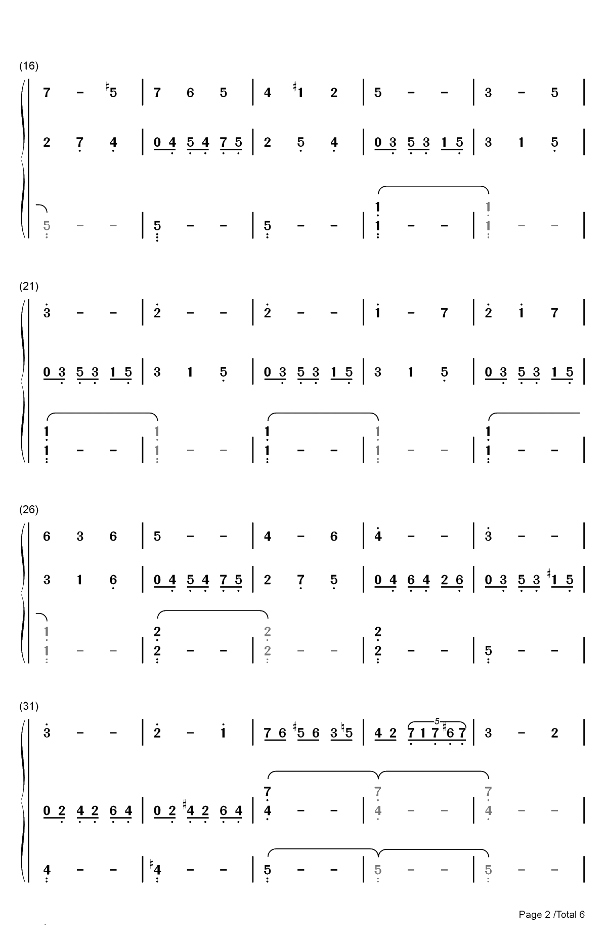Angels Serenade-天使小夜曲-Gaetano Braga双手简谱预览2