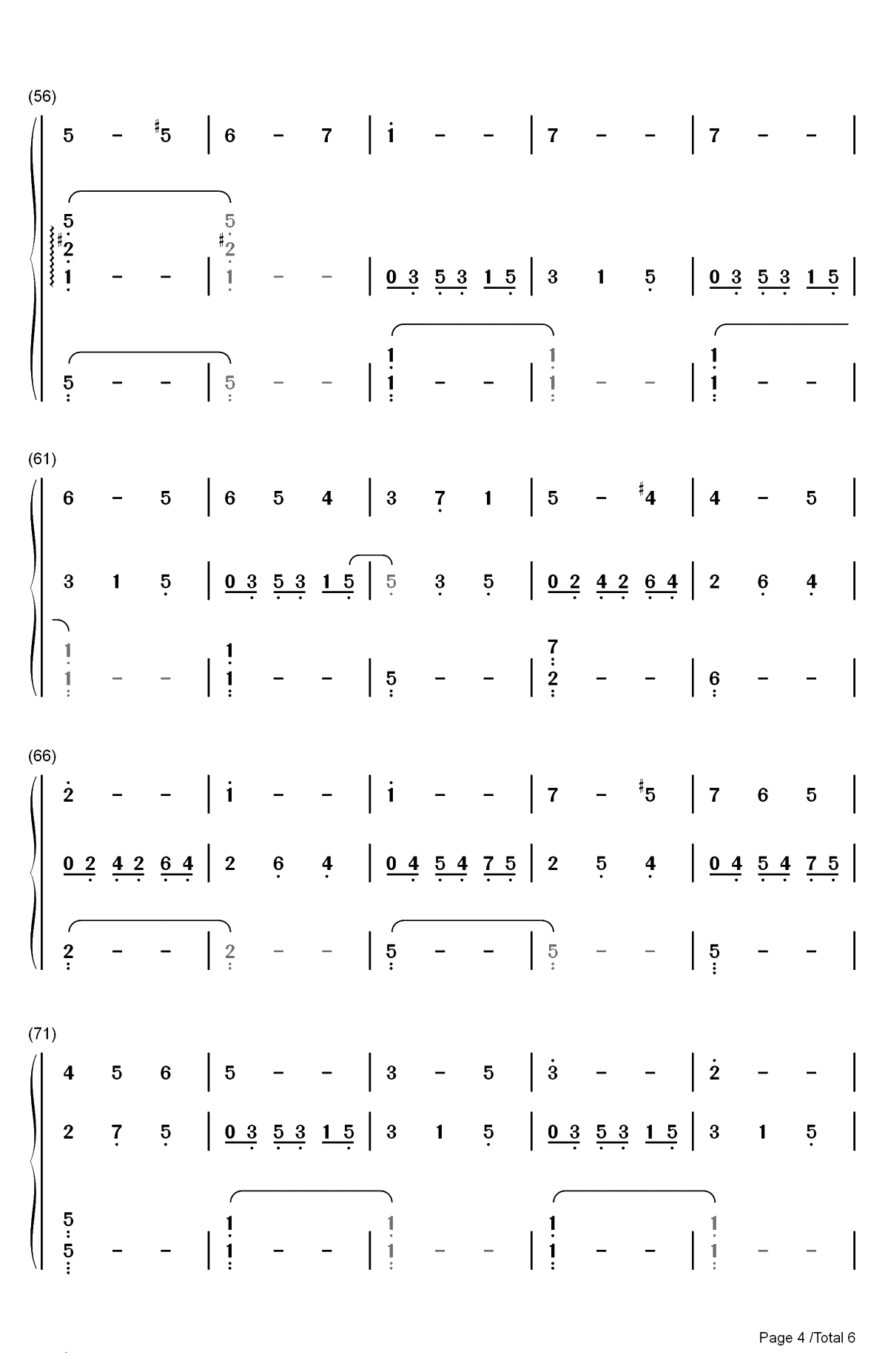 Angels Serenade-天使小夜曲-Gaetano Braga双手简谱预览4