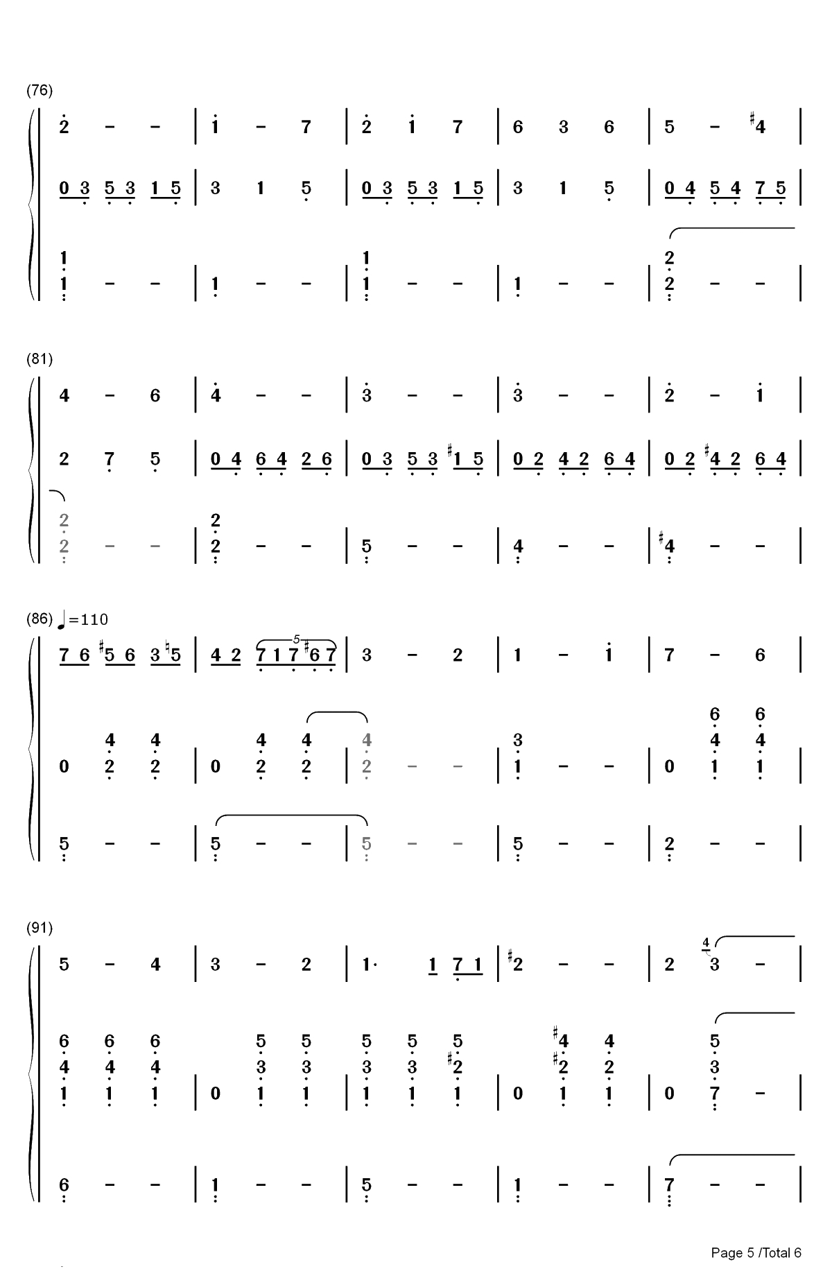 Angels Serenade-天使小夜曲-Gaetano Braga双手简谱预览5