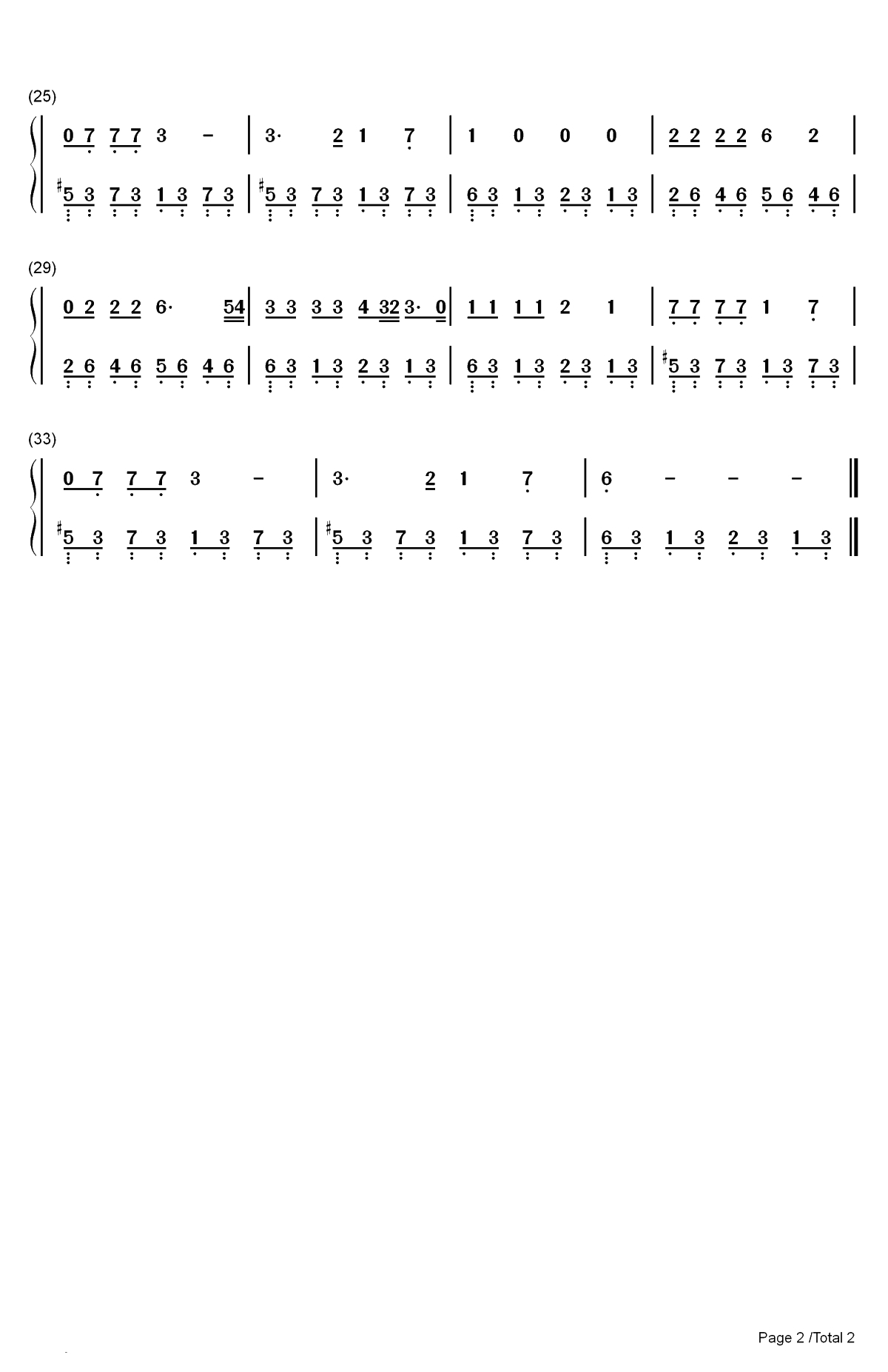 Tango to Evora-Loreena McKennitt双手简谱预览2