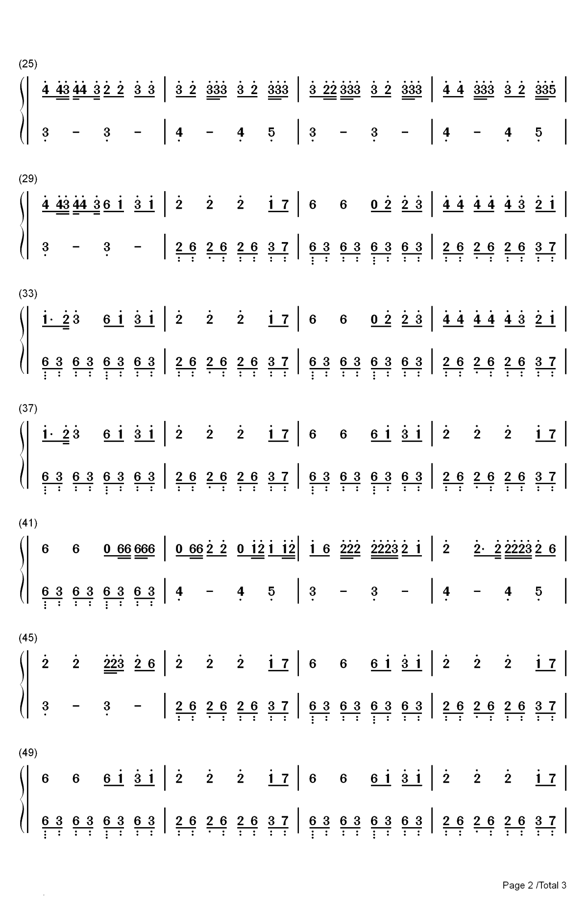 Loco Contigo-Crazy for You双手简谱预览2