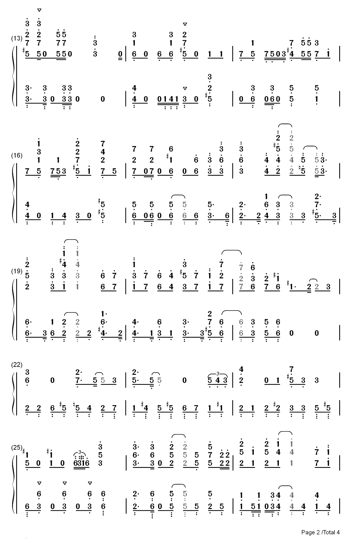 乐园都市-楽園都市-COP CRAFT OP双手简谱预览2