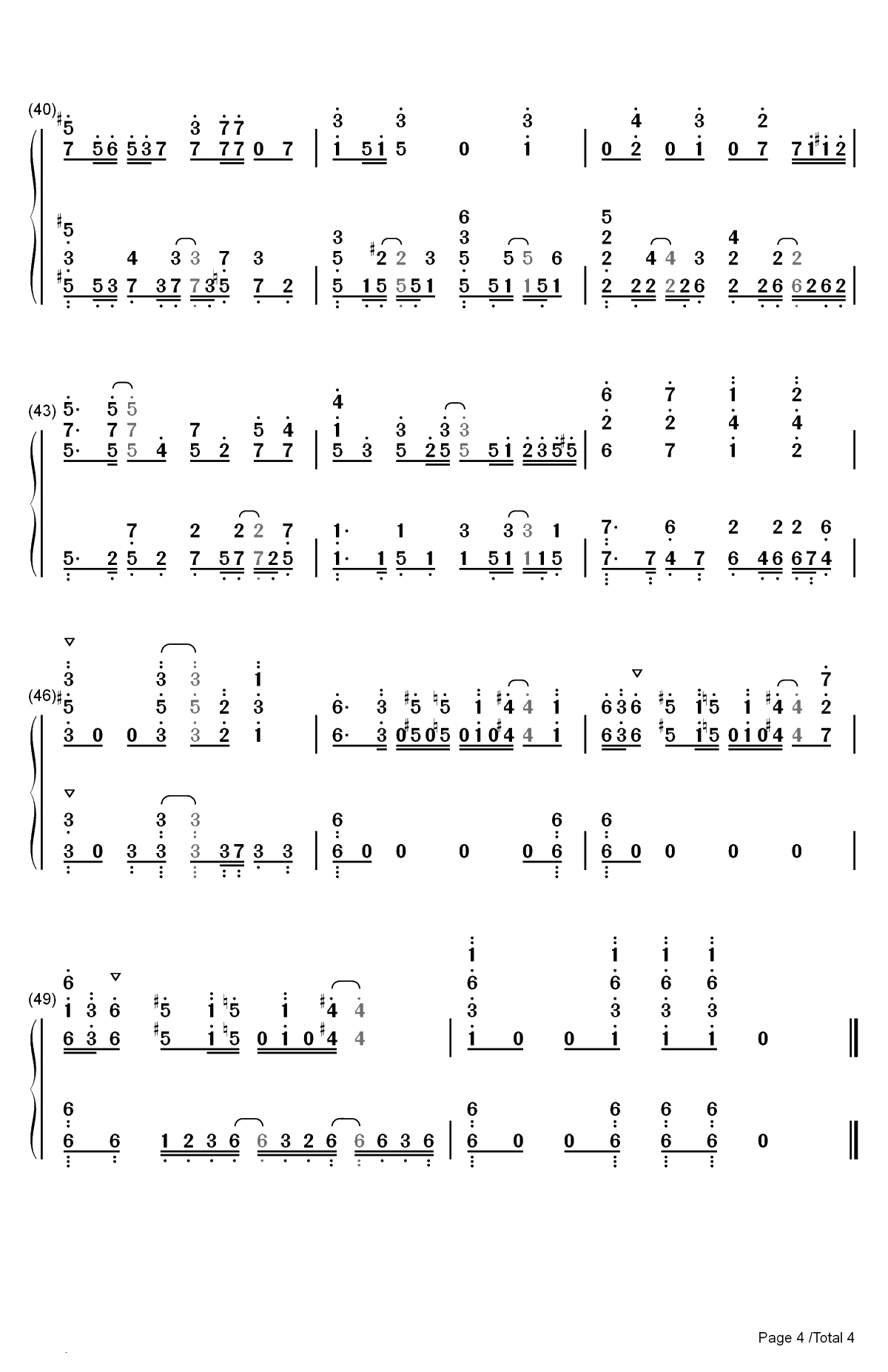 乐园都市-楽園都市-COP CRAFT OP双手简谱预览4