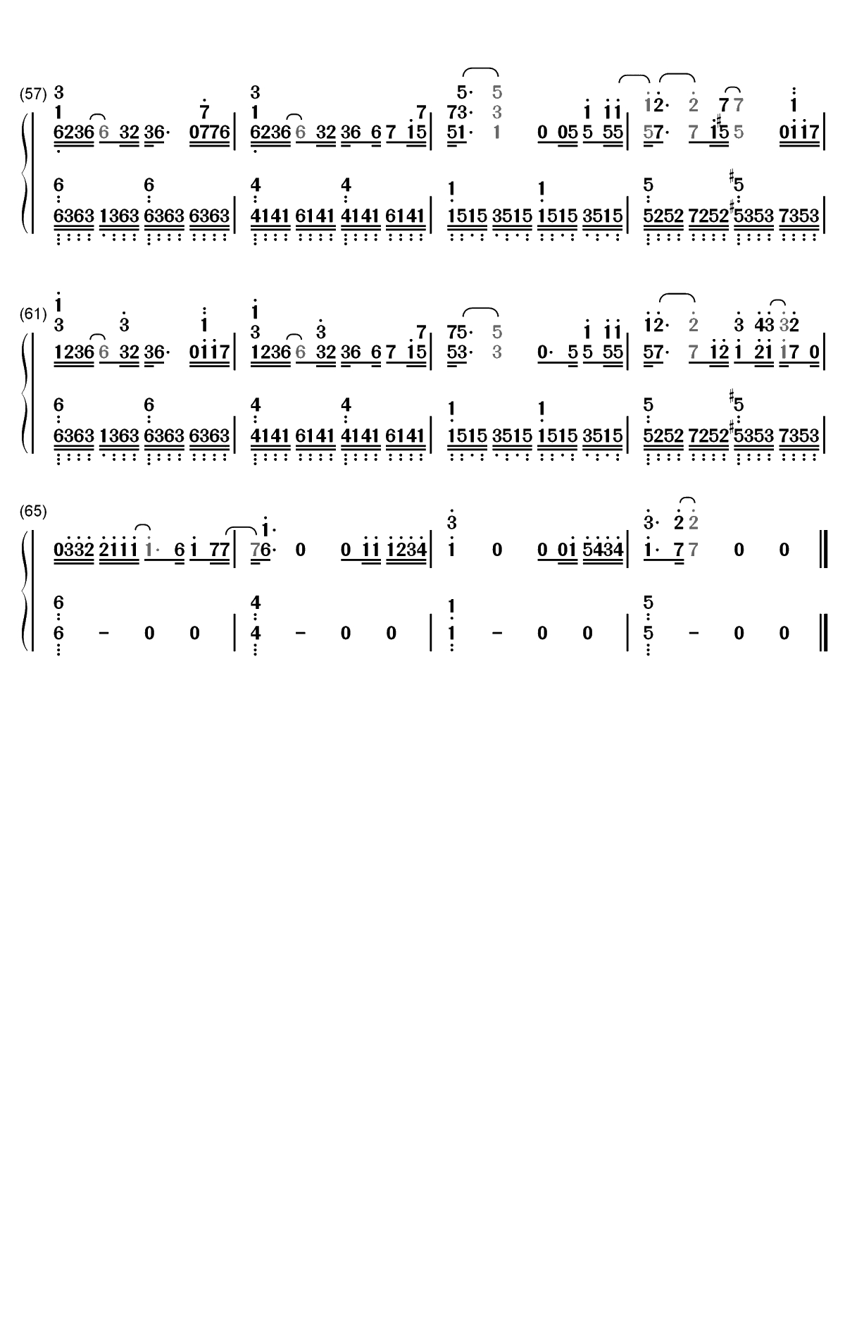 寂寞星球的玫瑰-邓紫棋双手简谱预览4
