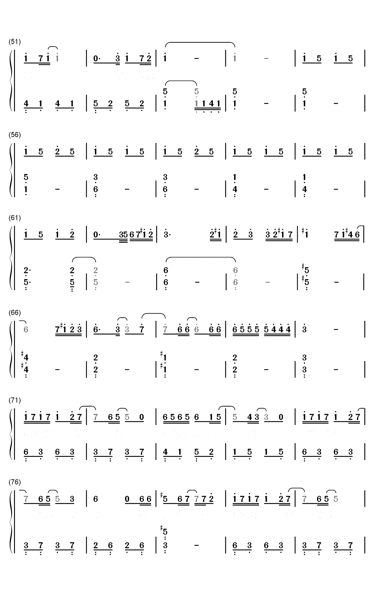 嘿你还好吗-我在未来等你主题曲双手简谱预览3