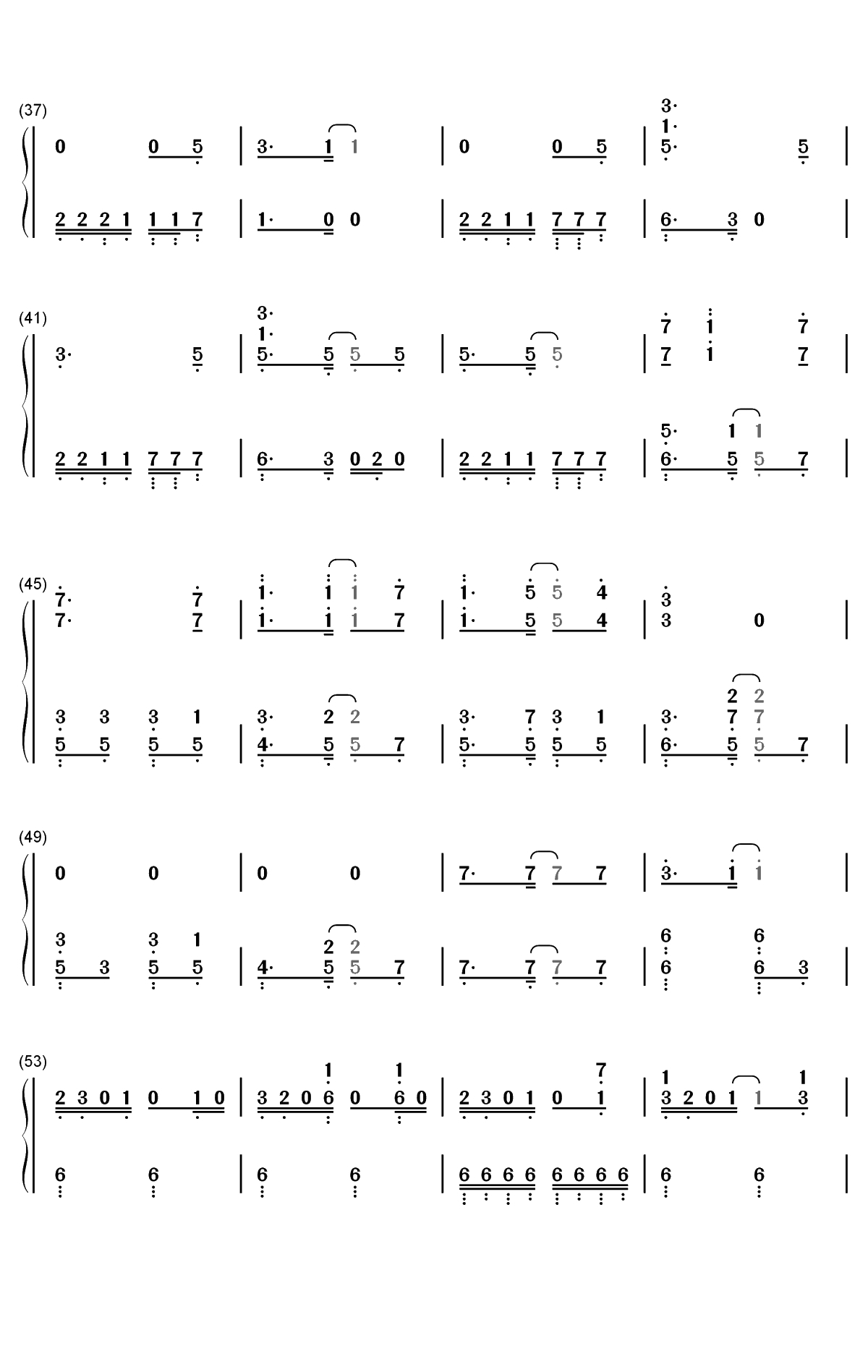 Fantastic Magic-忍者杀手ED双手简谱预览3
