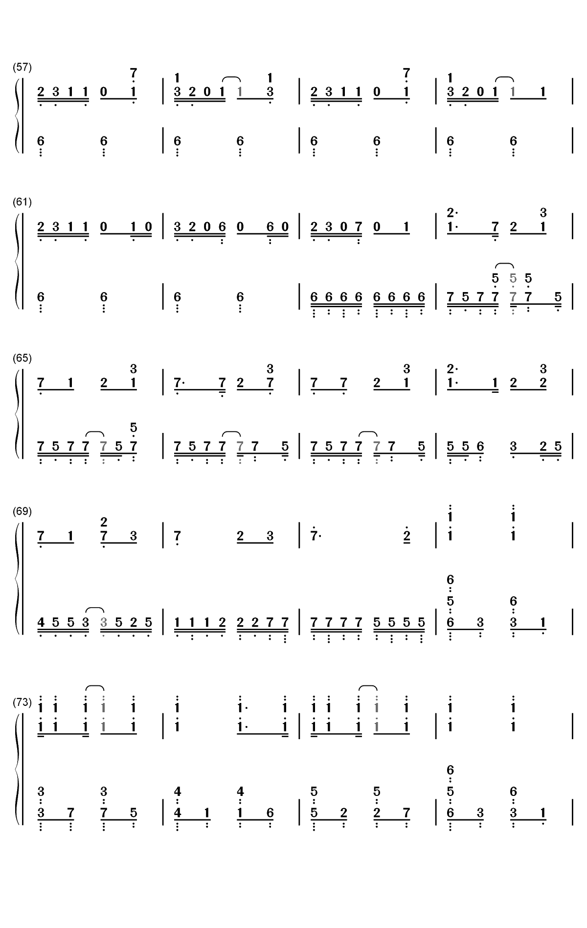 Fantastic Magic-忍者杀手ED双手简谱预览4