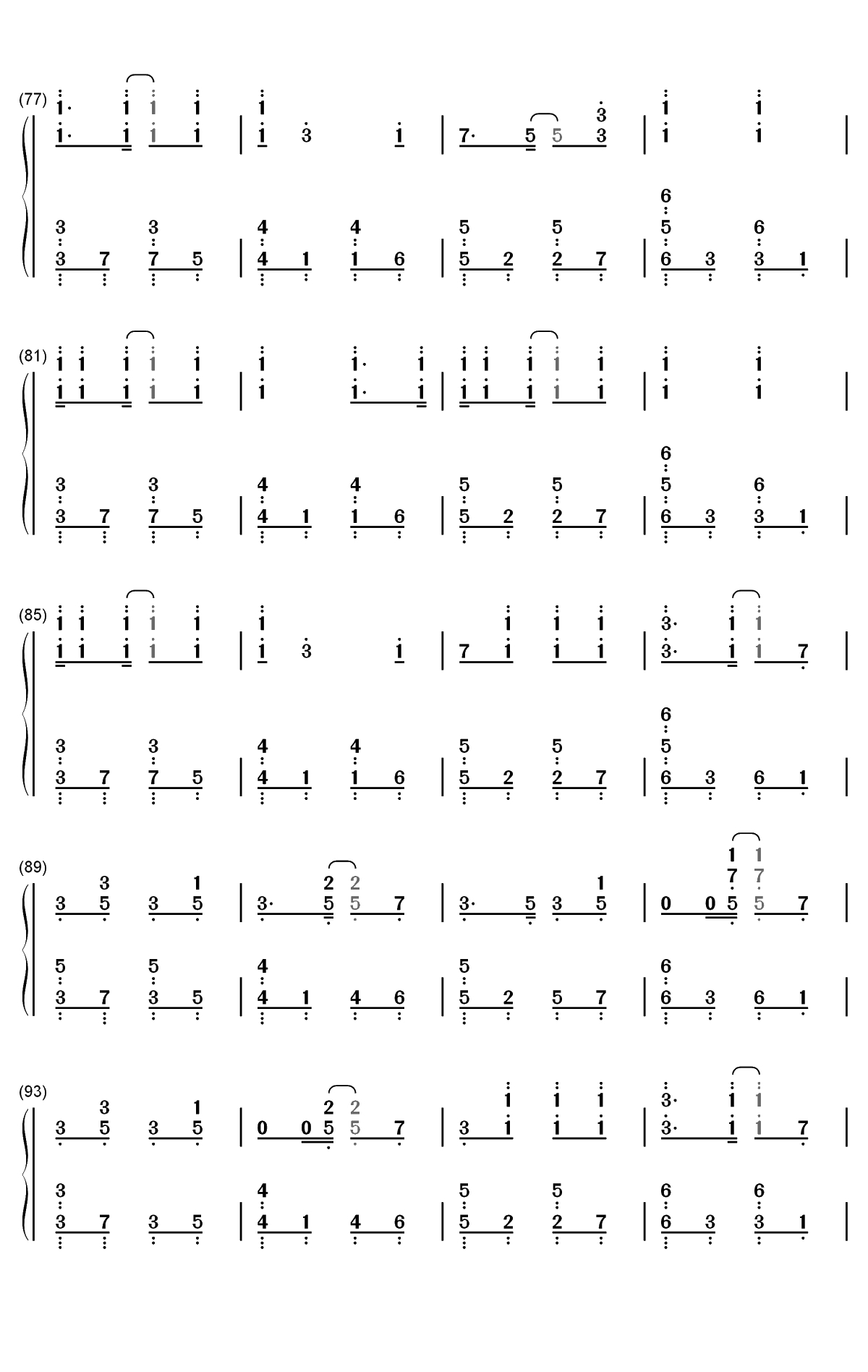 Fantastic Magic-忍者杀手ED双手简谱预览5