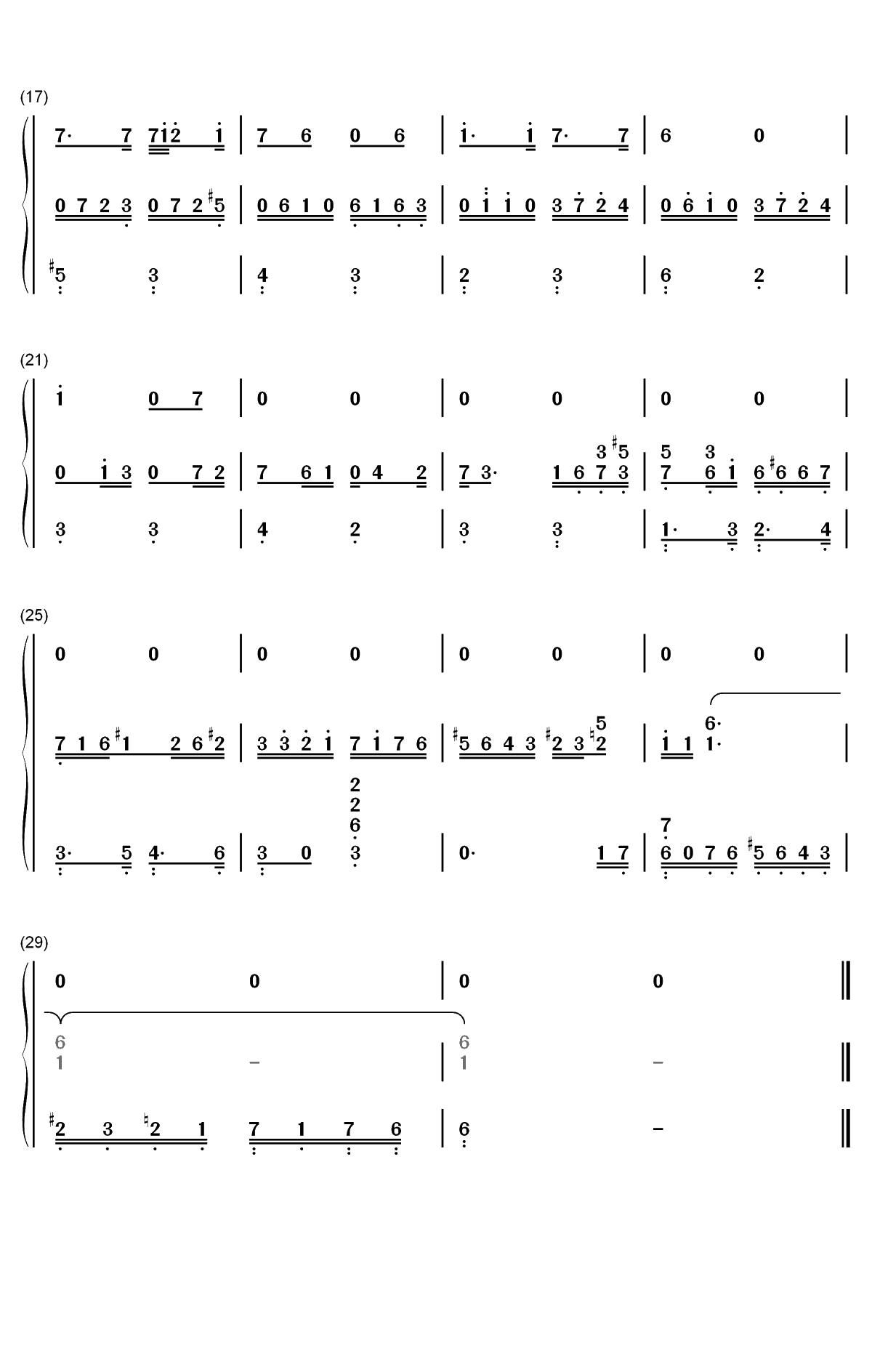 舒曼Op.48 No.10-调音师插曲双手简谱预览2