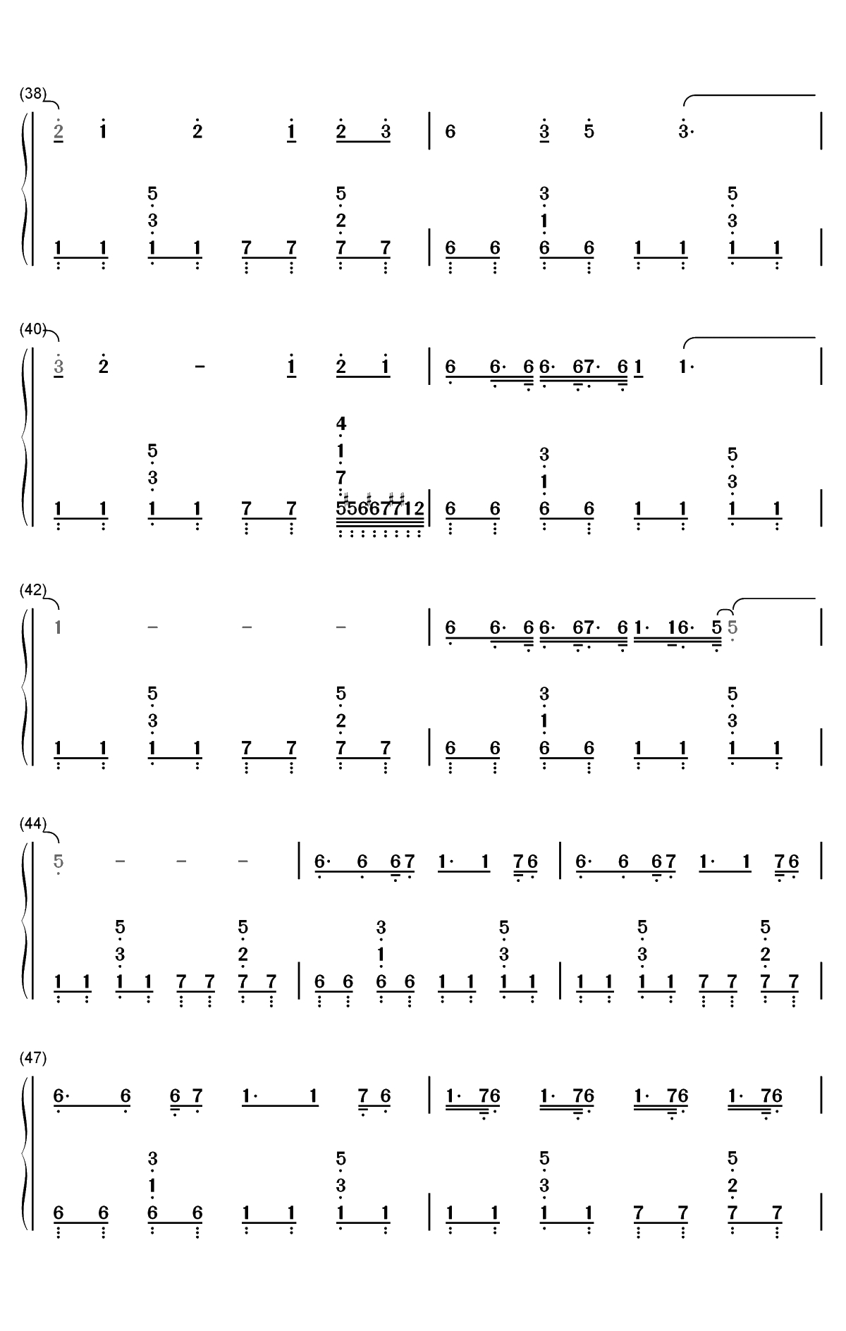 Neon-霓虹-滚动的天空双手简谱预览4
